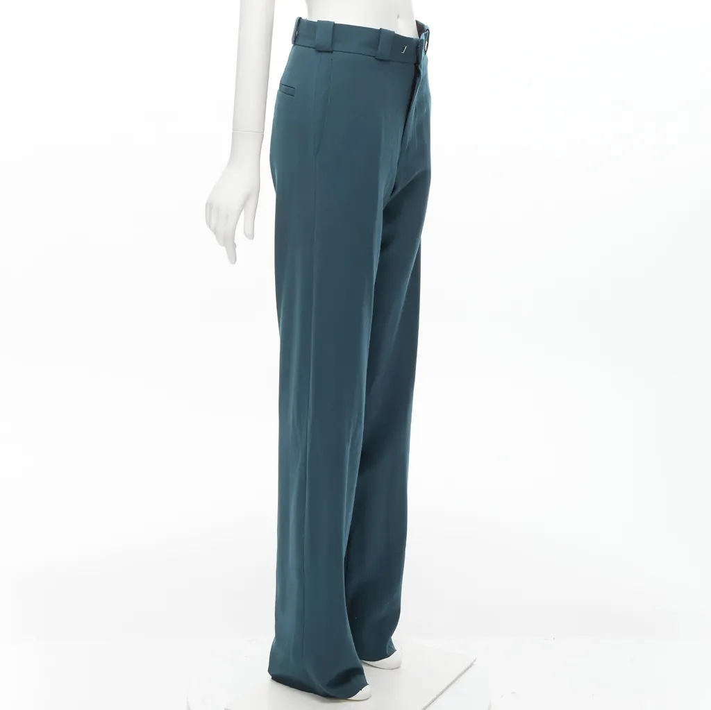Vetements Green Cutout Pants Green Cotton Never worn, with tag - Model View
