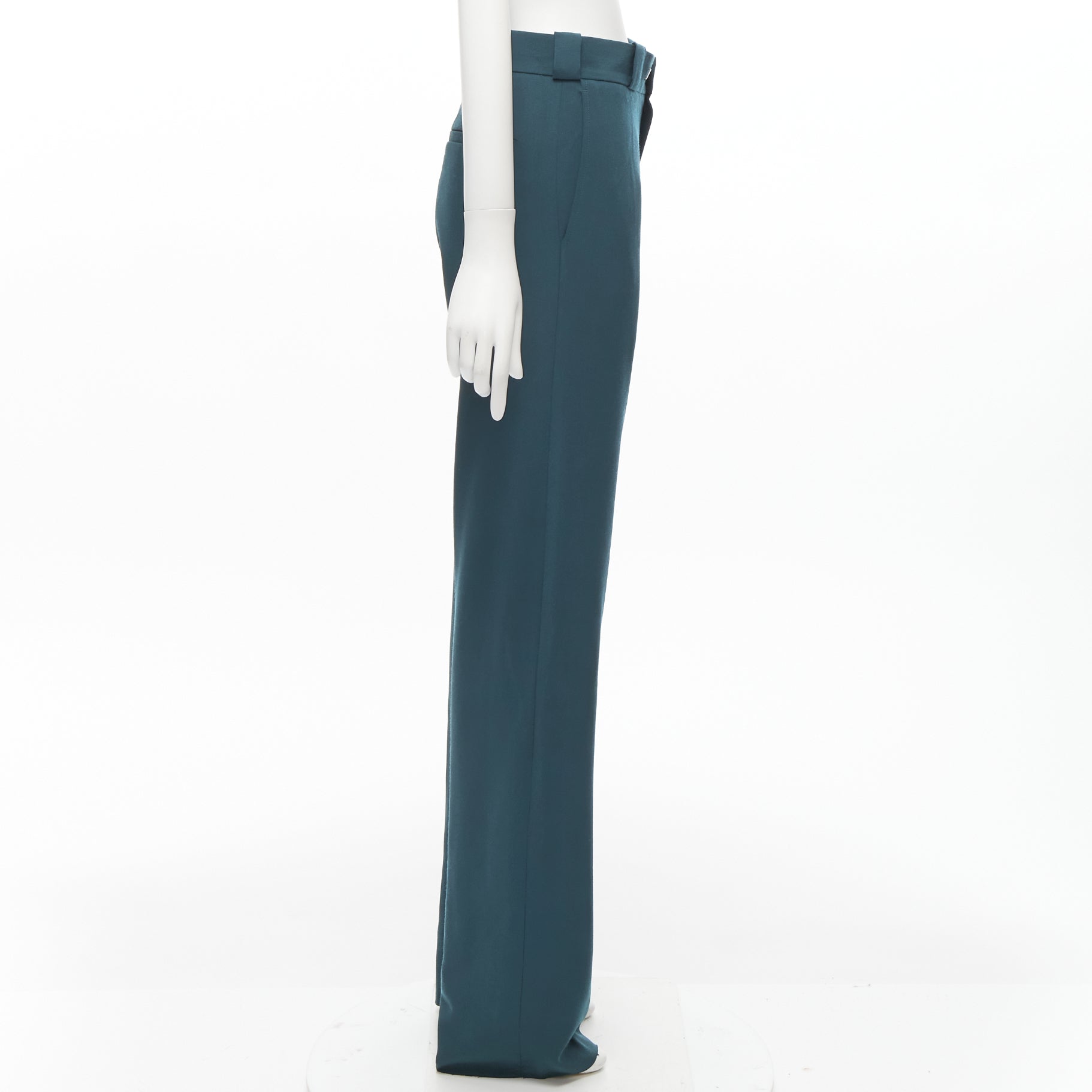Vetements Green Cutout Pants - Side view