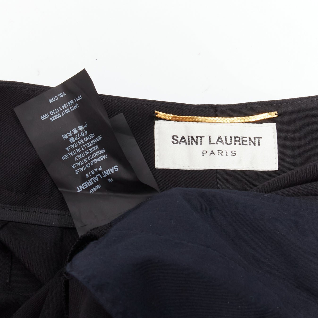 Saint Laurent Wool Pleat Trousers - Image 10