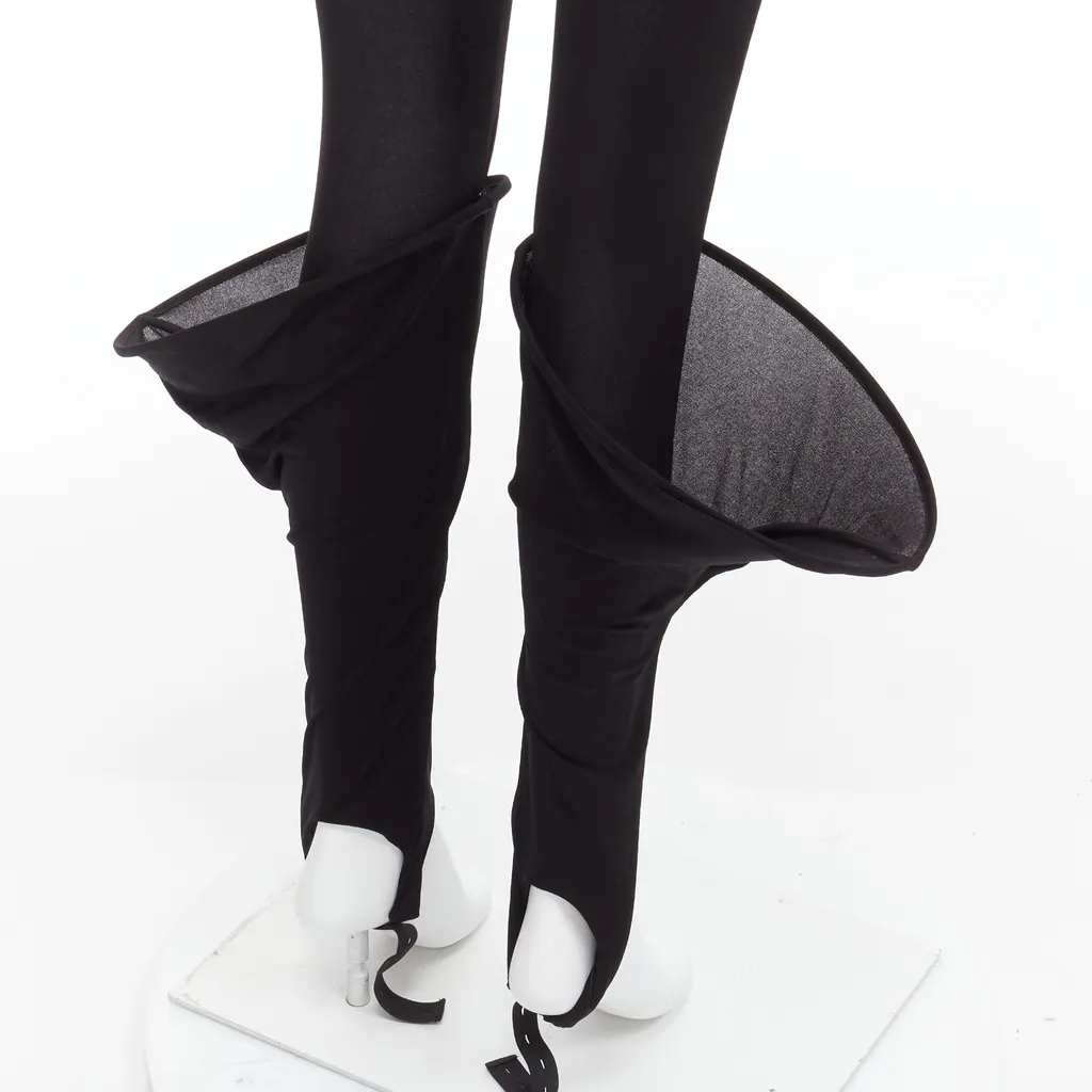 Loewe Hoop Sheer Leggings Black Viscose Very good - Back View