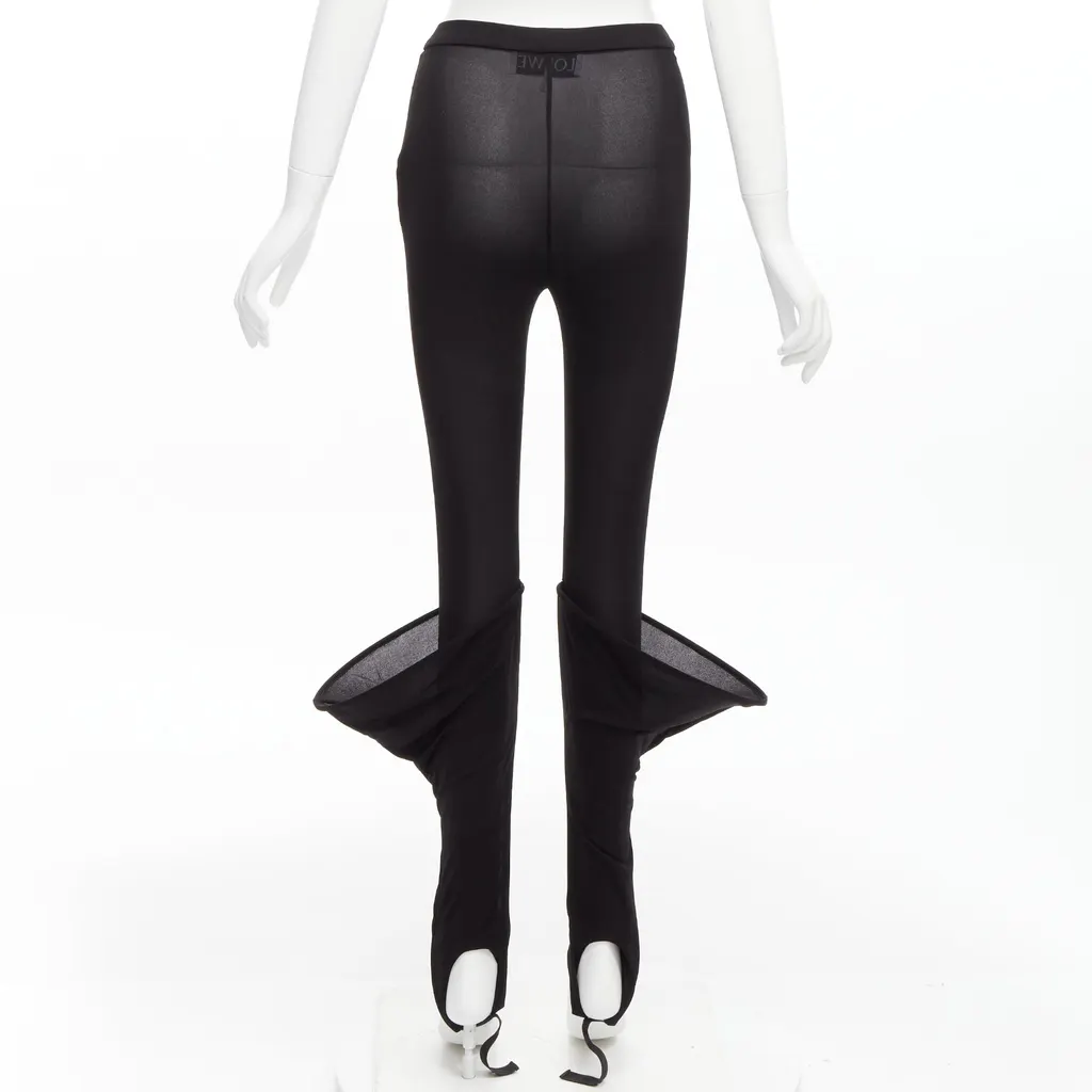 Loewe Hoop Sheer Leggings Black Viscose Very good - Box View