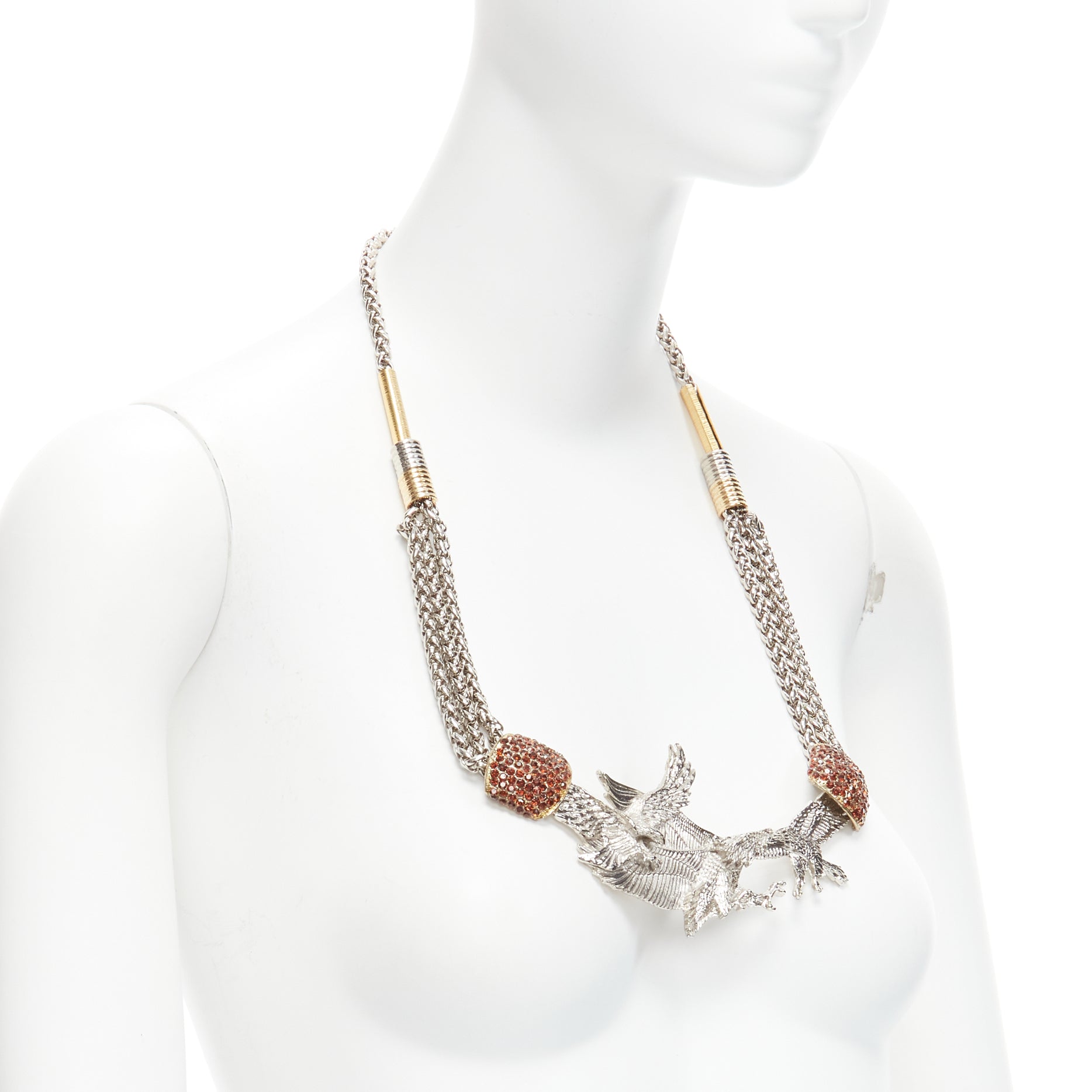 Toga Archives Eagles Crystal Necklace - Image 6