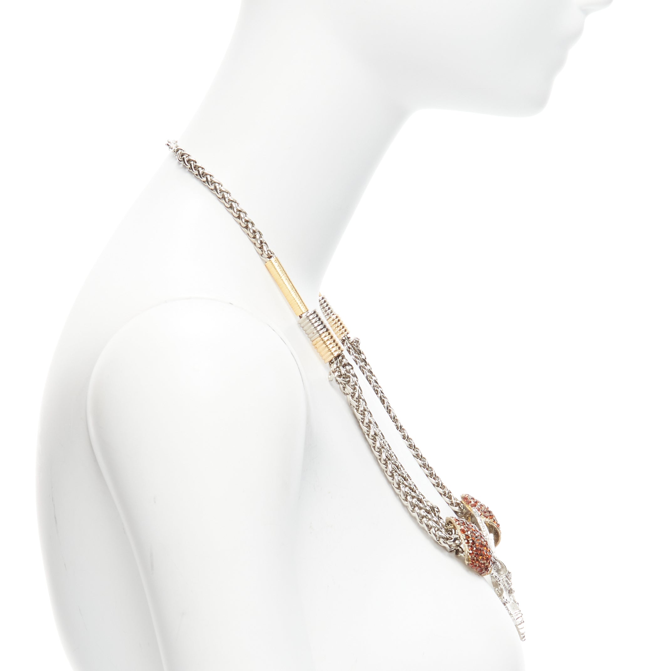 Toga Archives Eagles Crystal Necklace - 4