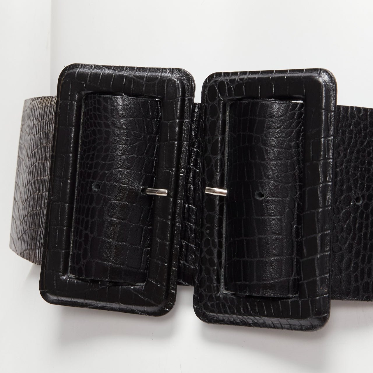 Toga Archives Patent Peplum Corset Belt - Back view