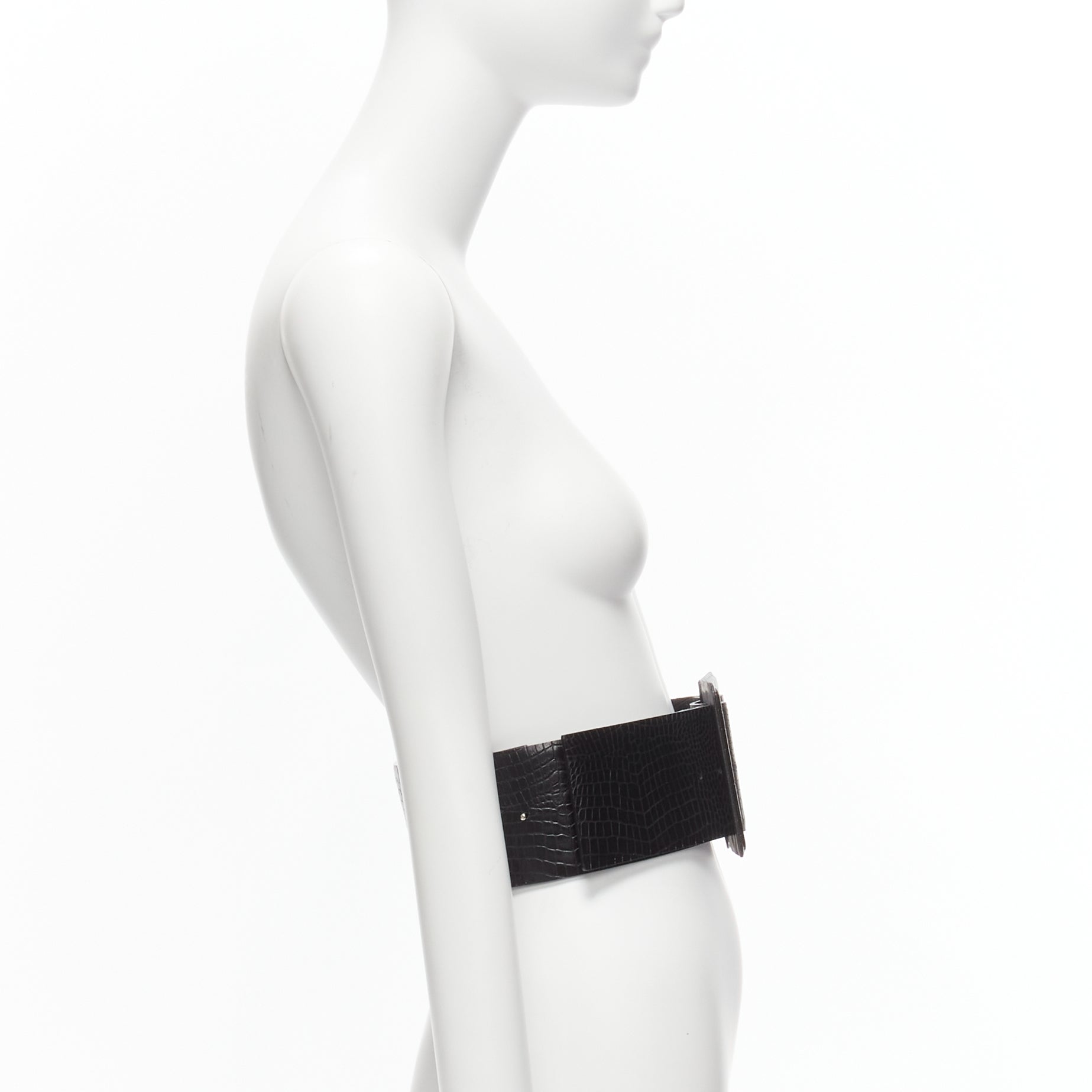 Toga Archives Patent Peplum Corset Belt - 4