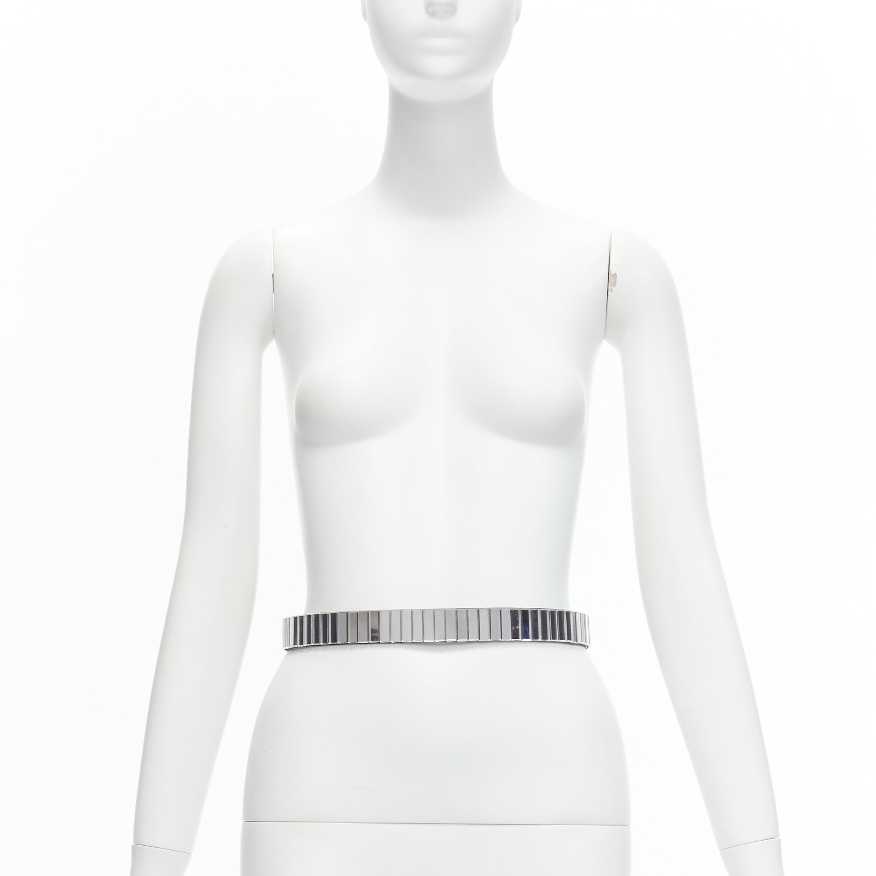 Toga Archives Grey Minimalist Leather Belt