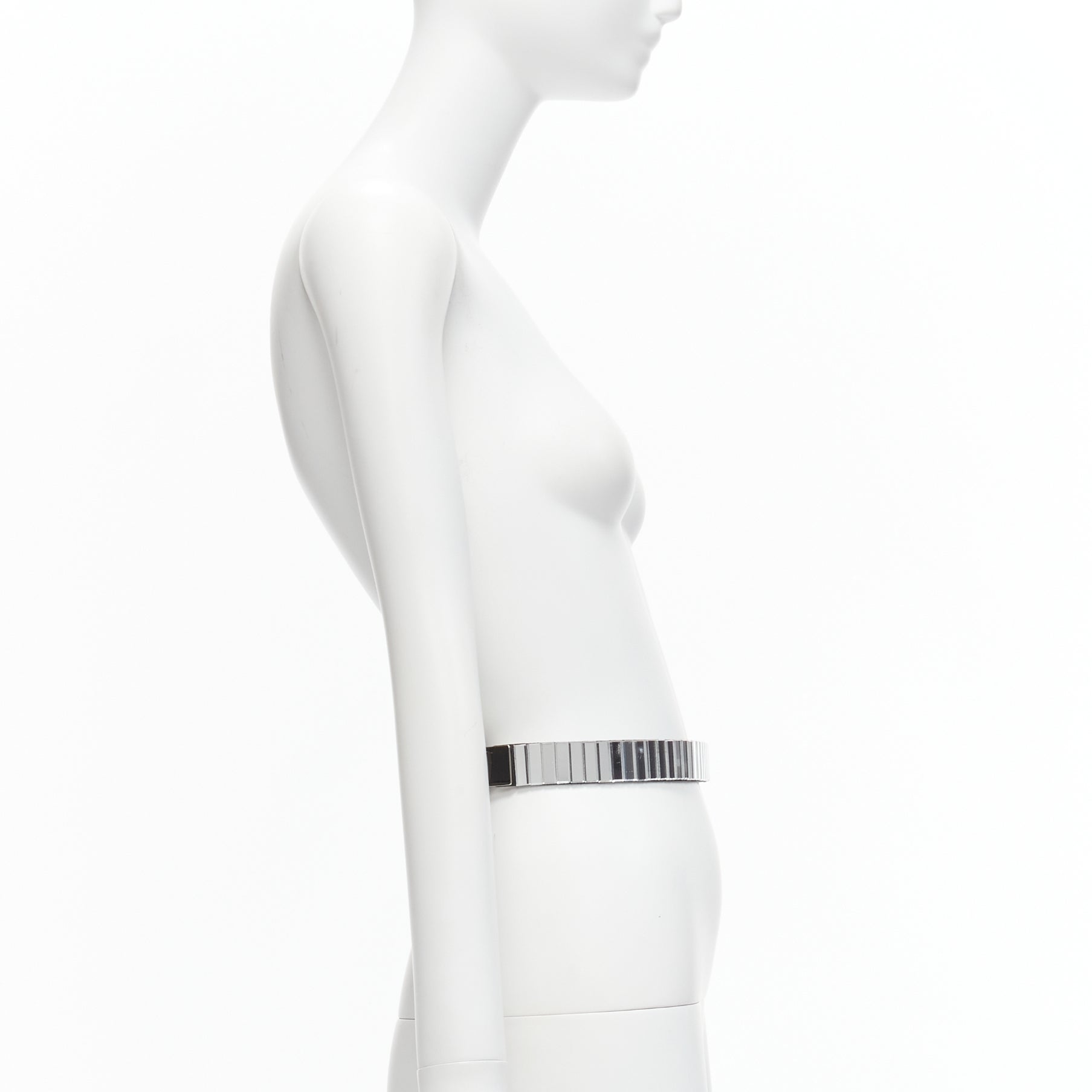 Toga Archives Grey Minimalist Leather Belt - 4