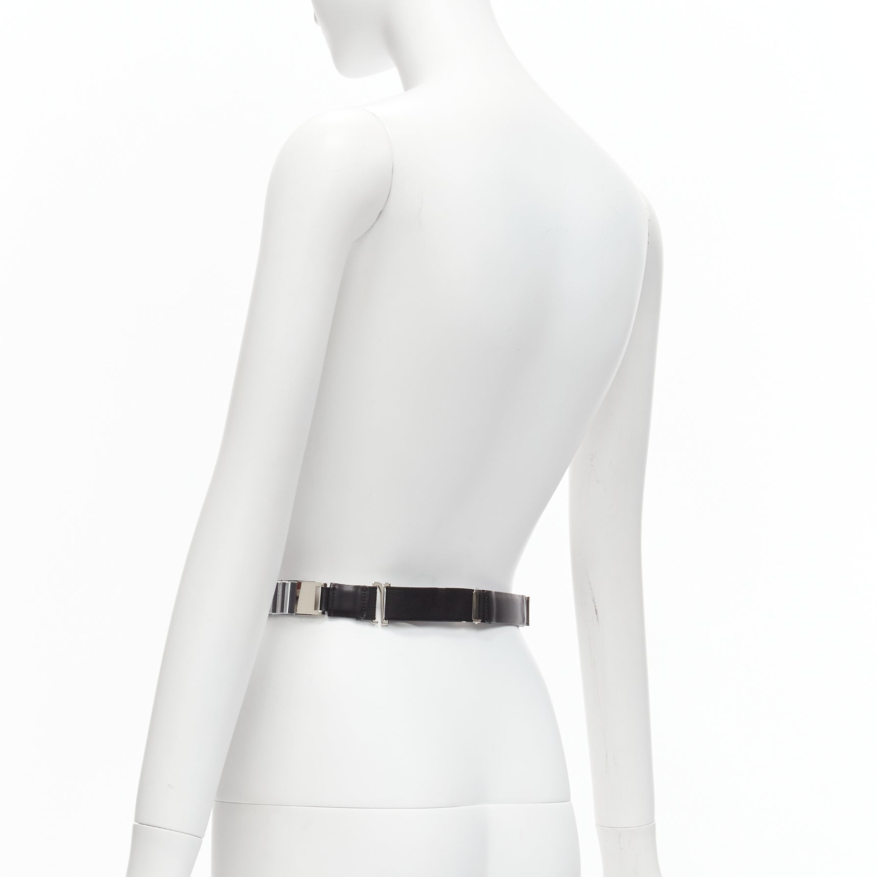 Toga Archives Grey Minimalist Leather Belt - Detail 1