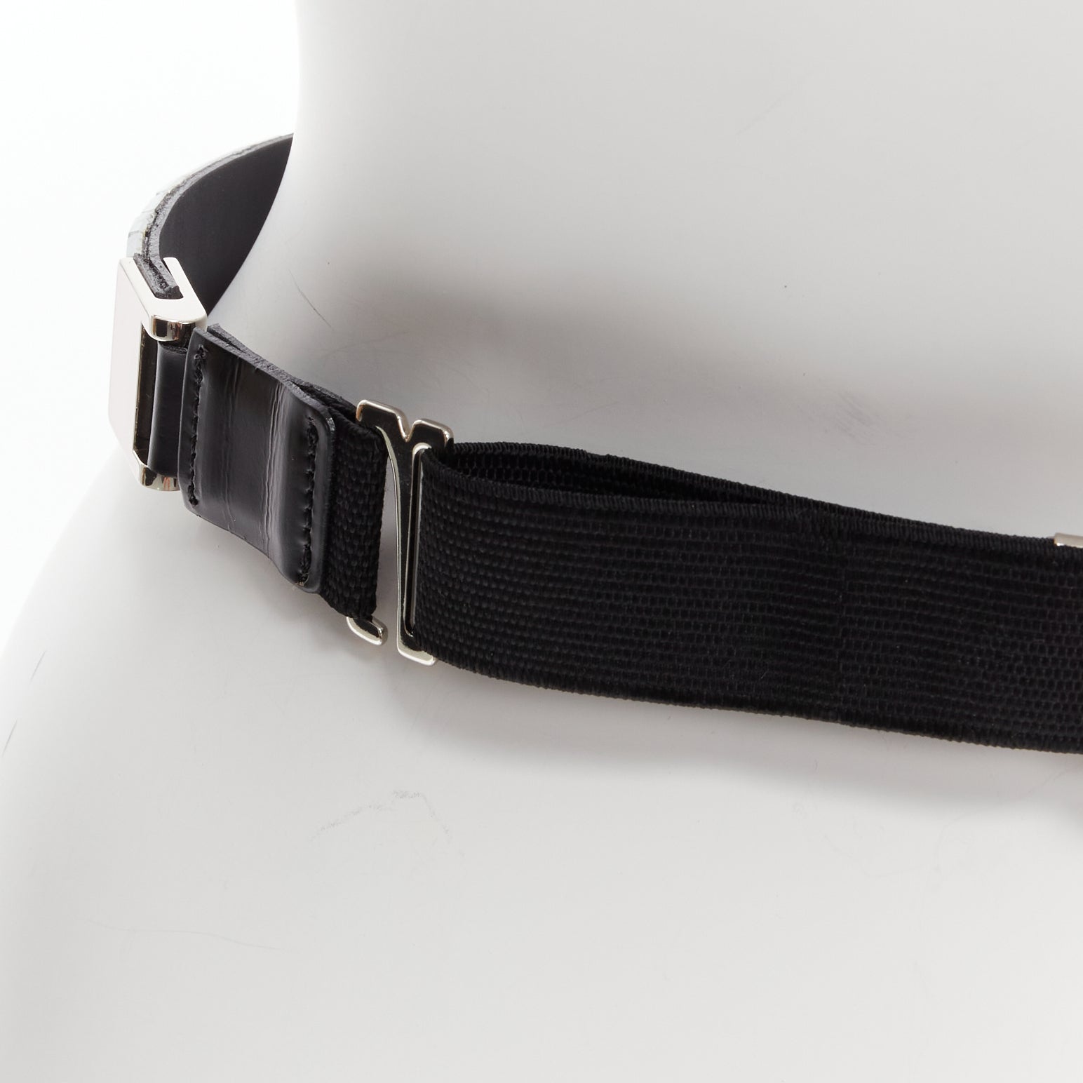 Toga Archives Grey Minimalist Leather Belt - Detail 2