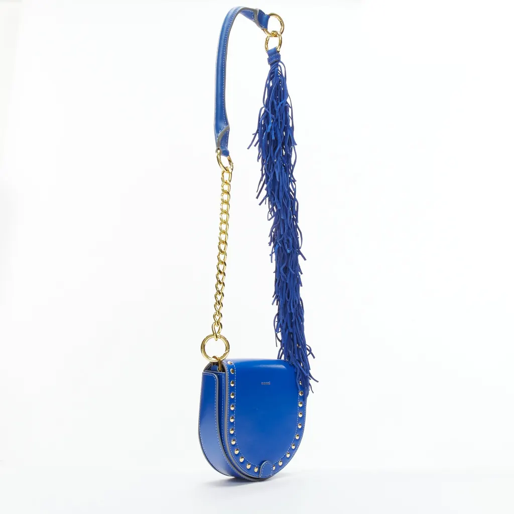 Sacai Horseshoe Blue Leather Good - Inside View