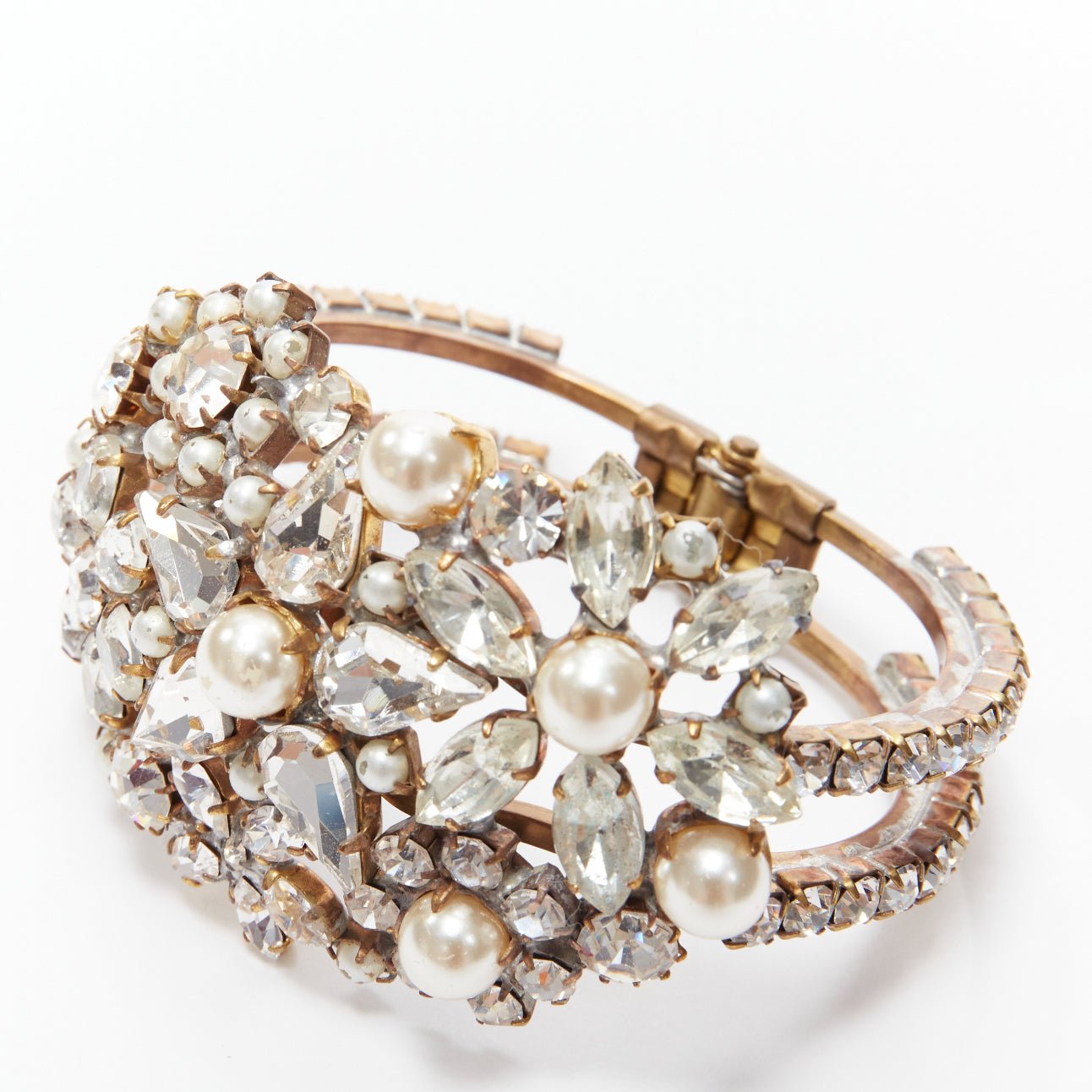 Meadham Kirchhoff Czech Crystal Double Bangle - 4