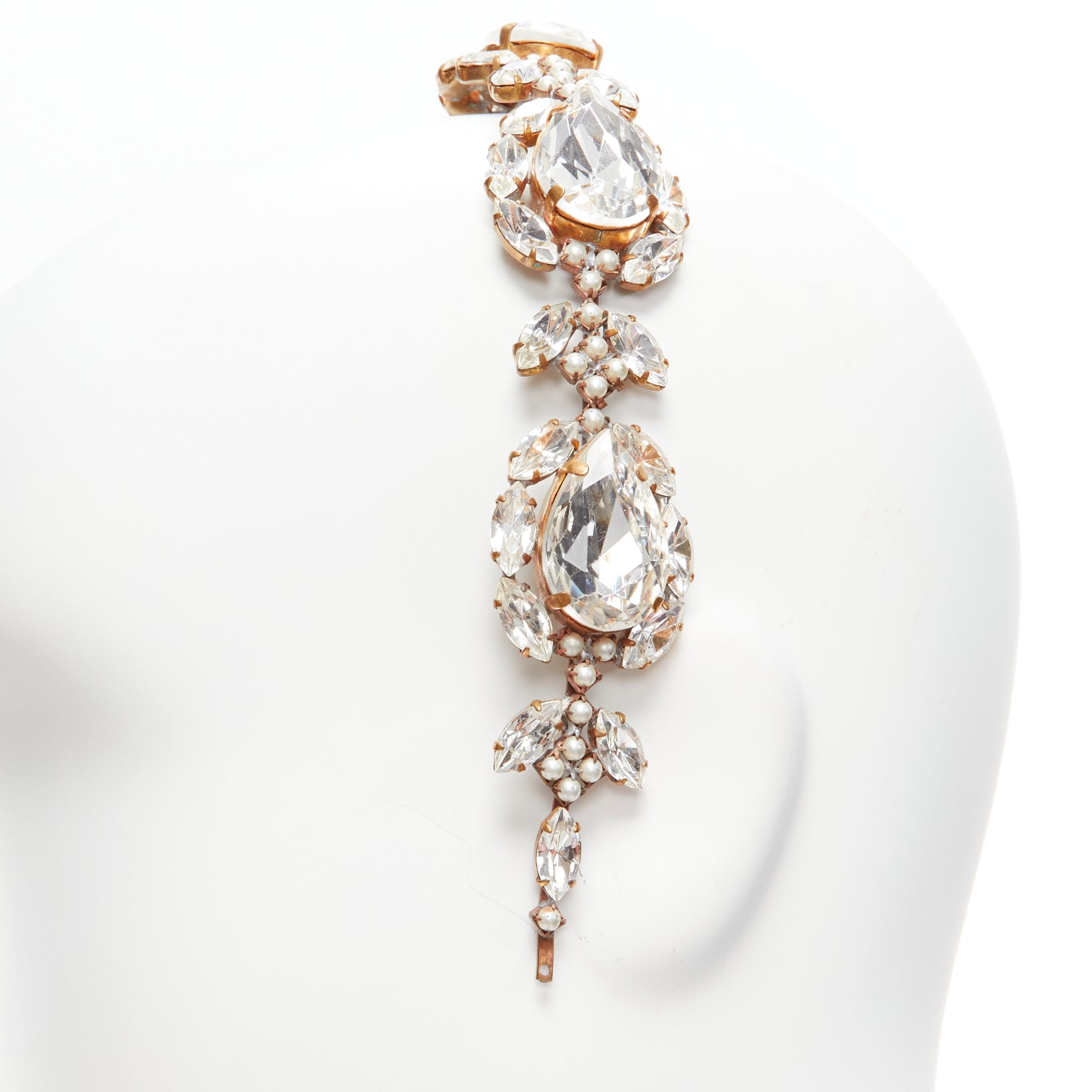Meadham Kirchhoff Crystal Pearl Headband - Detail 2