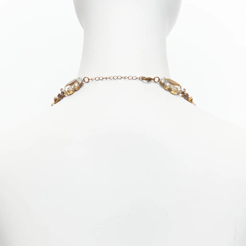Meadham Kirchhoff Runway Pearl Necklace Silver Metal Very good - Box View
