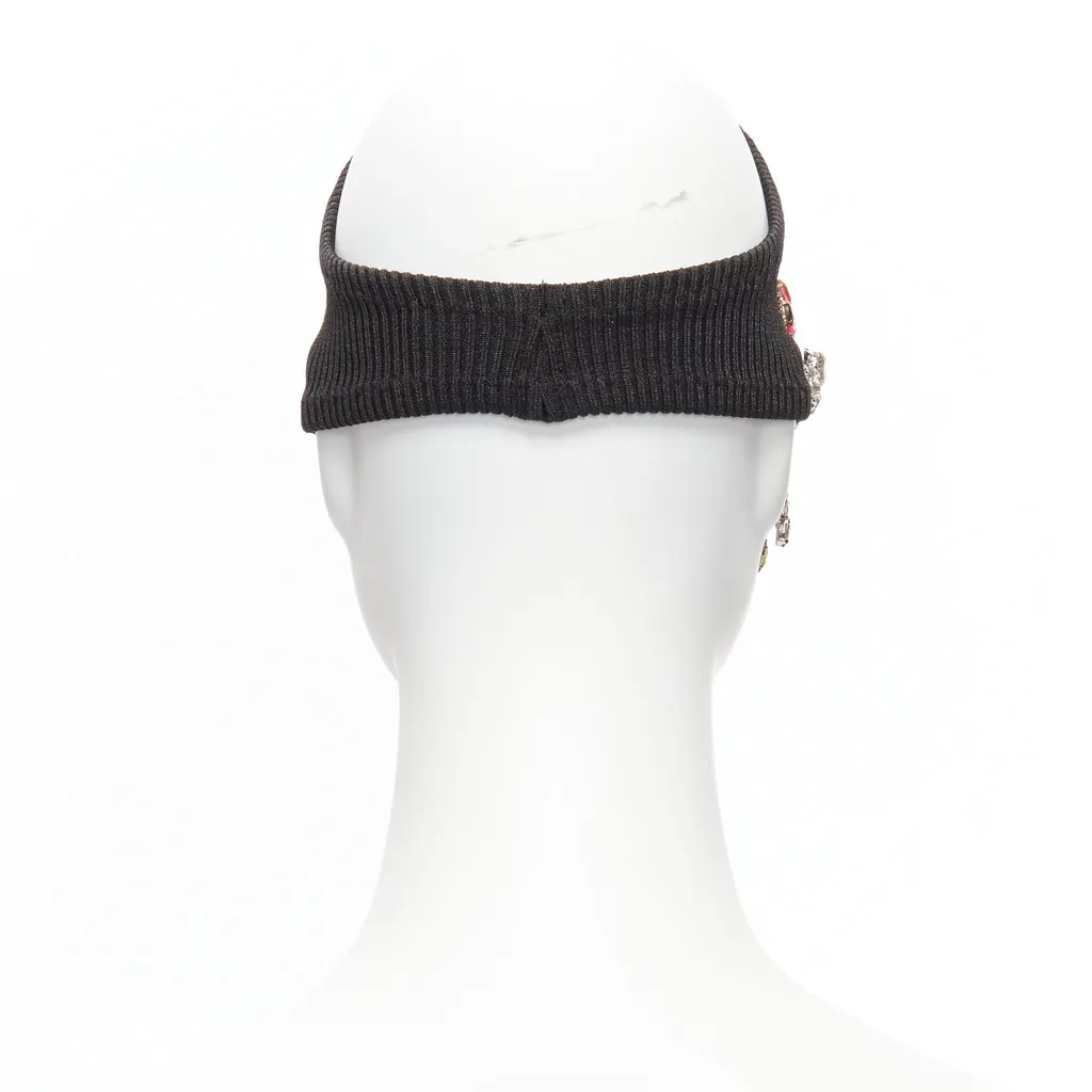 Marine Serre Moon Logo Headband Black Never worn, with tag - Box View