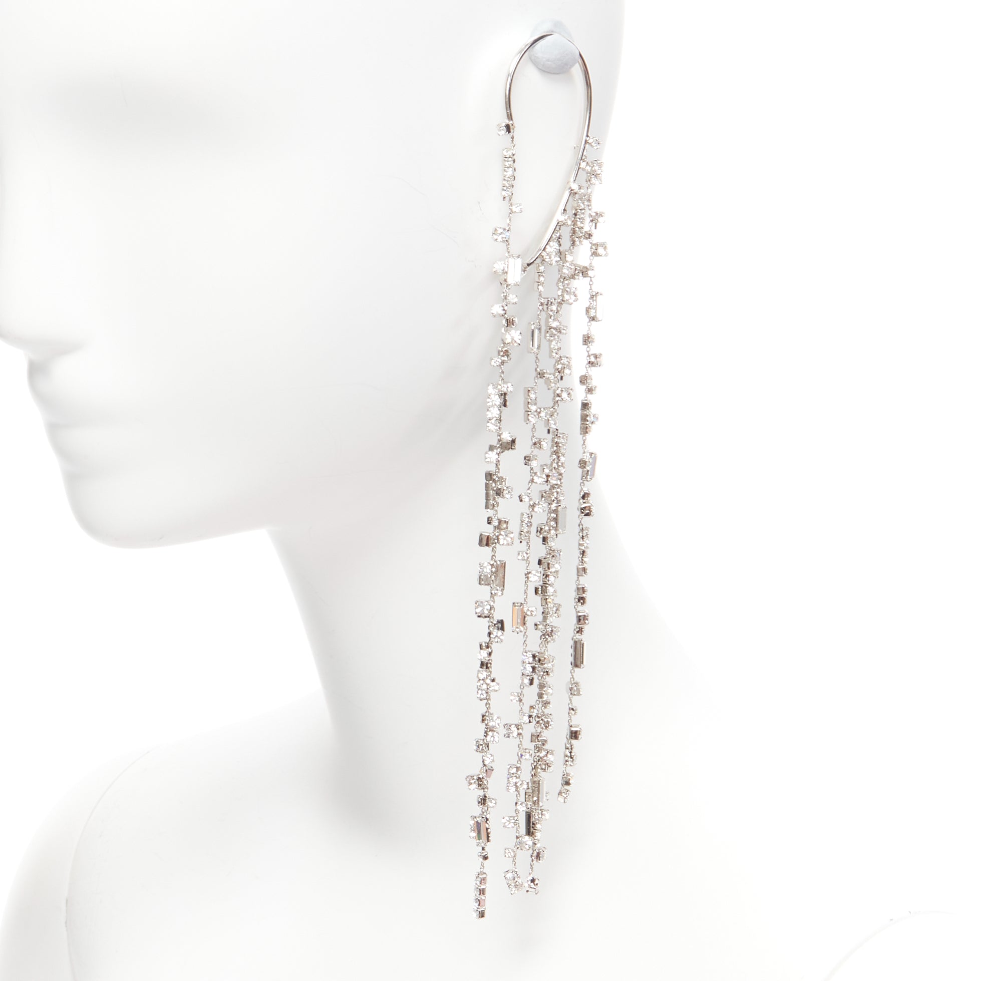 Off-white Crystal Ear Cuff