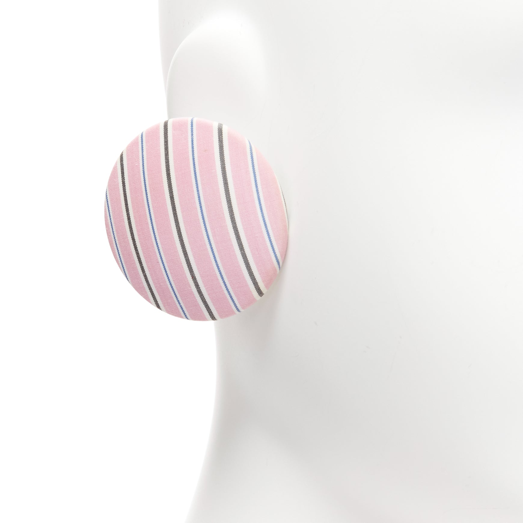 Balenciaga Fabric Badge Earrings - Image 6