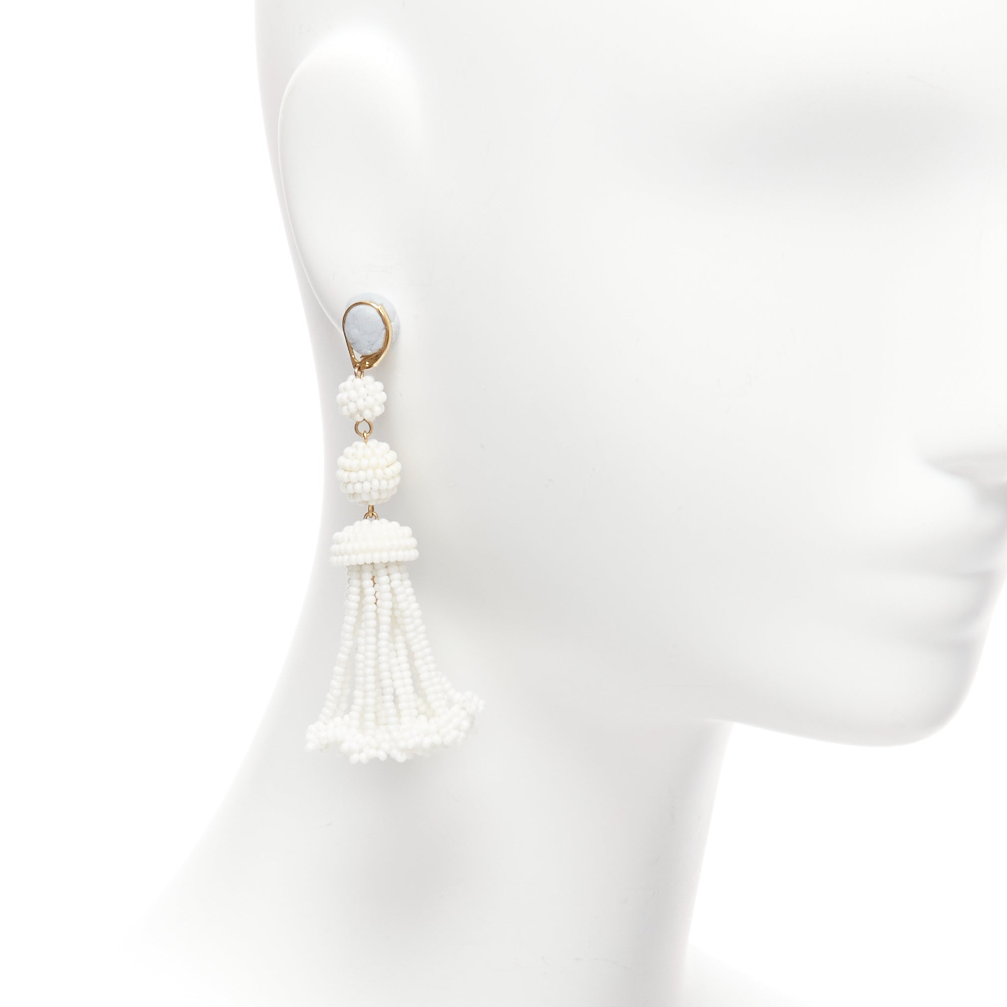 Celine Beaded Tassel Earrings