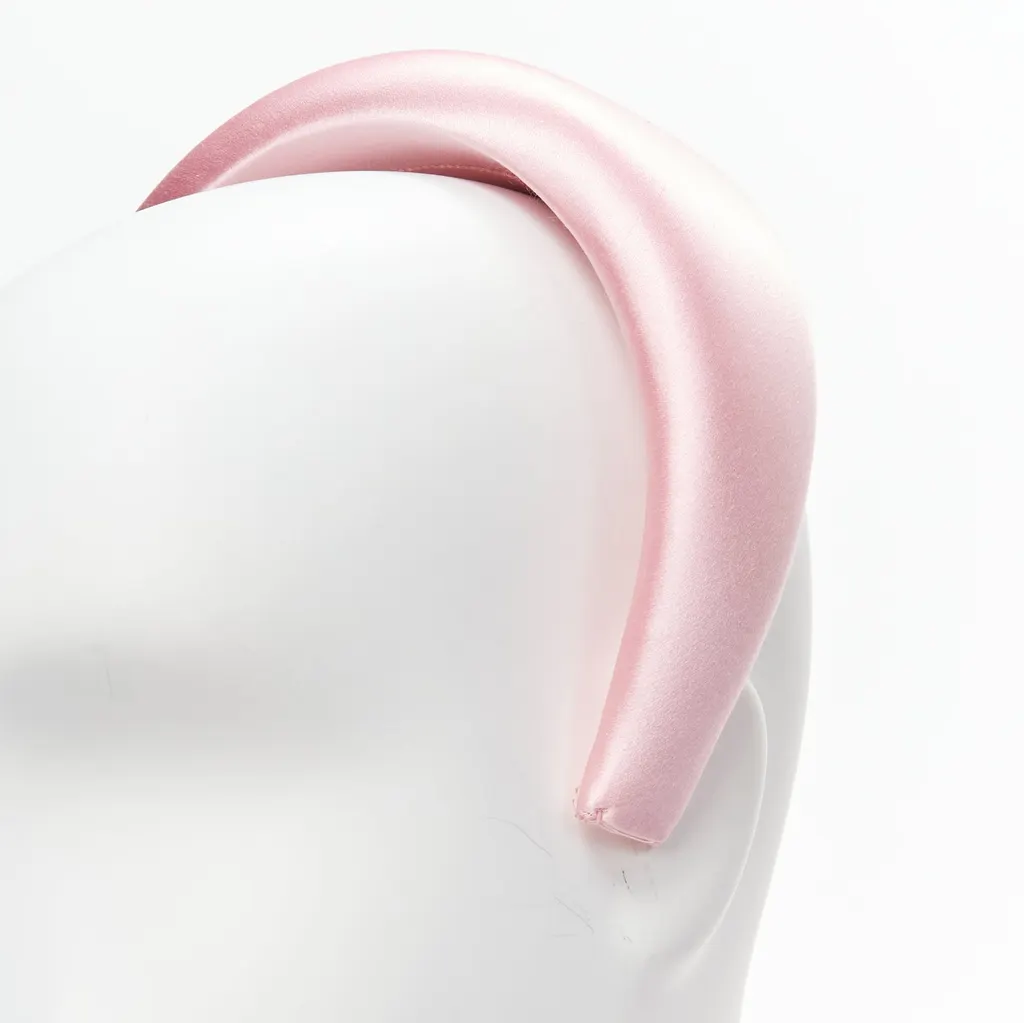 Prada Pink Satin Headband Pink Very good - Back View