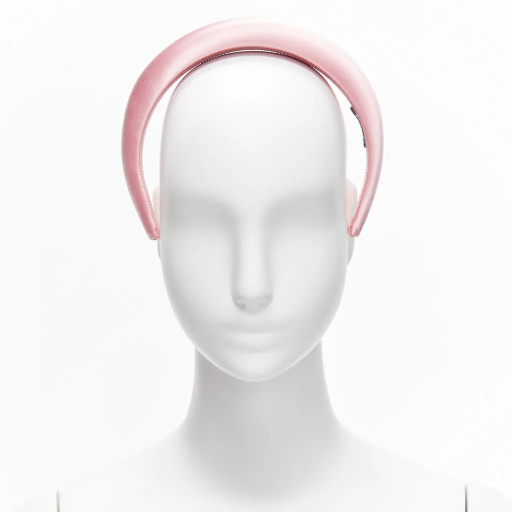 Prada Pink Satin Headband Pink Very good - Inside View