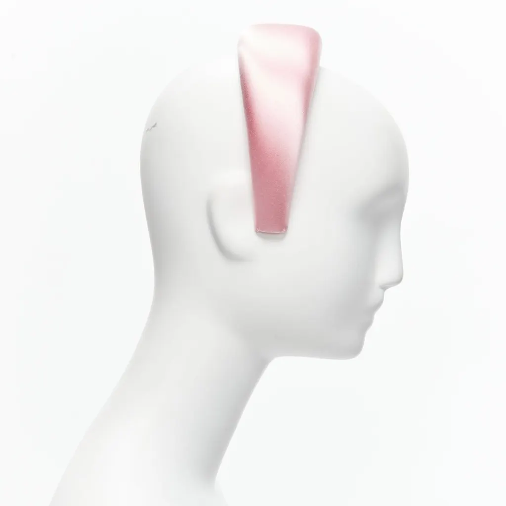 Prada Pink Satin Headband Pink Very good - Model View