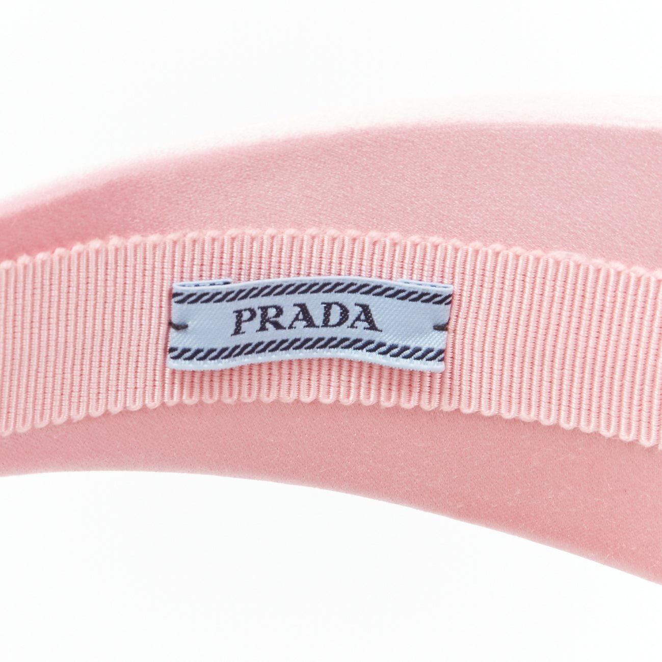 Prada Pink Satin Headband - Detail 2