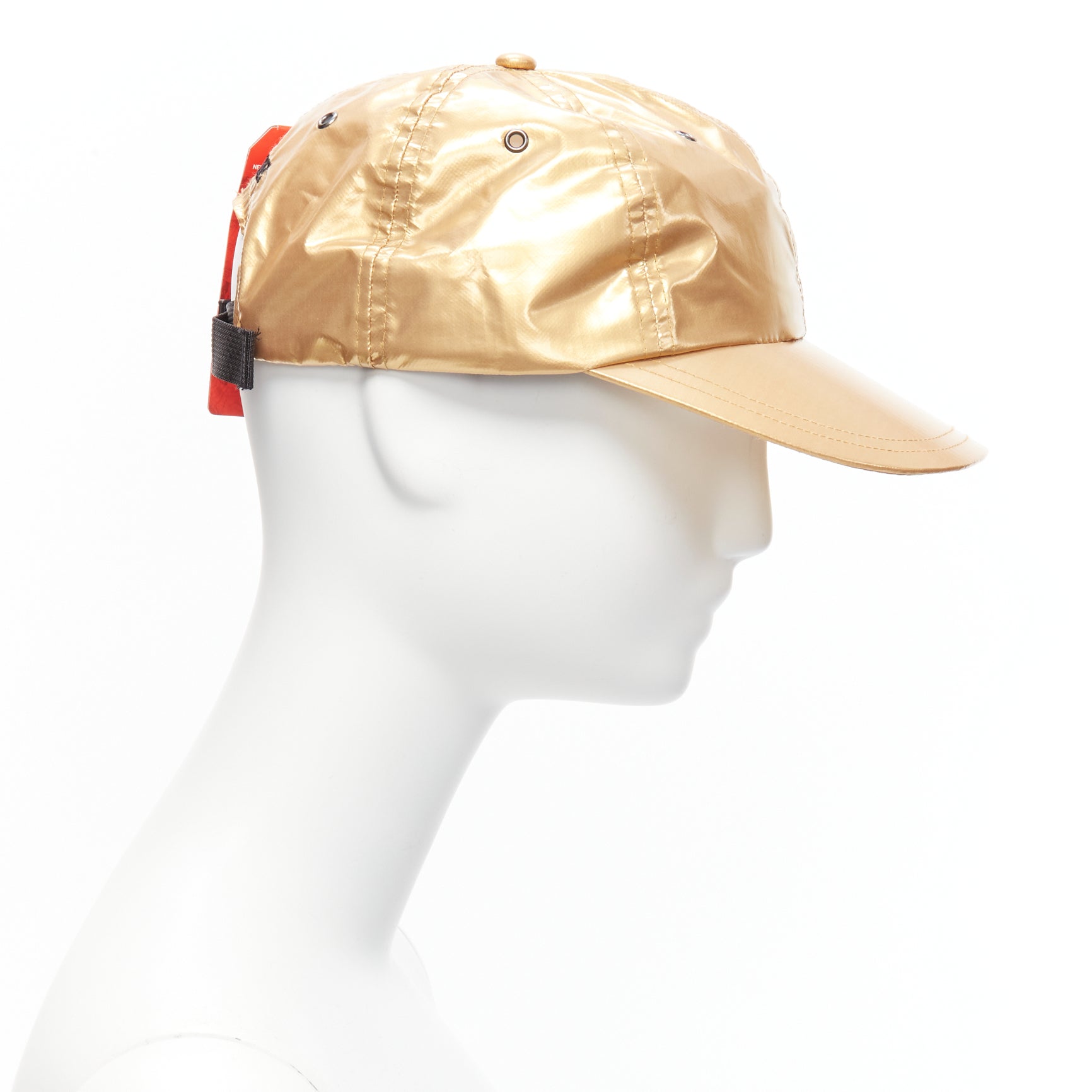 Supreme Gold Logo Panel Cap - 4