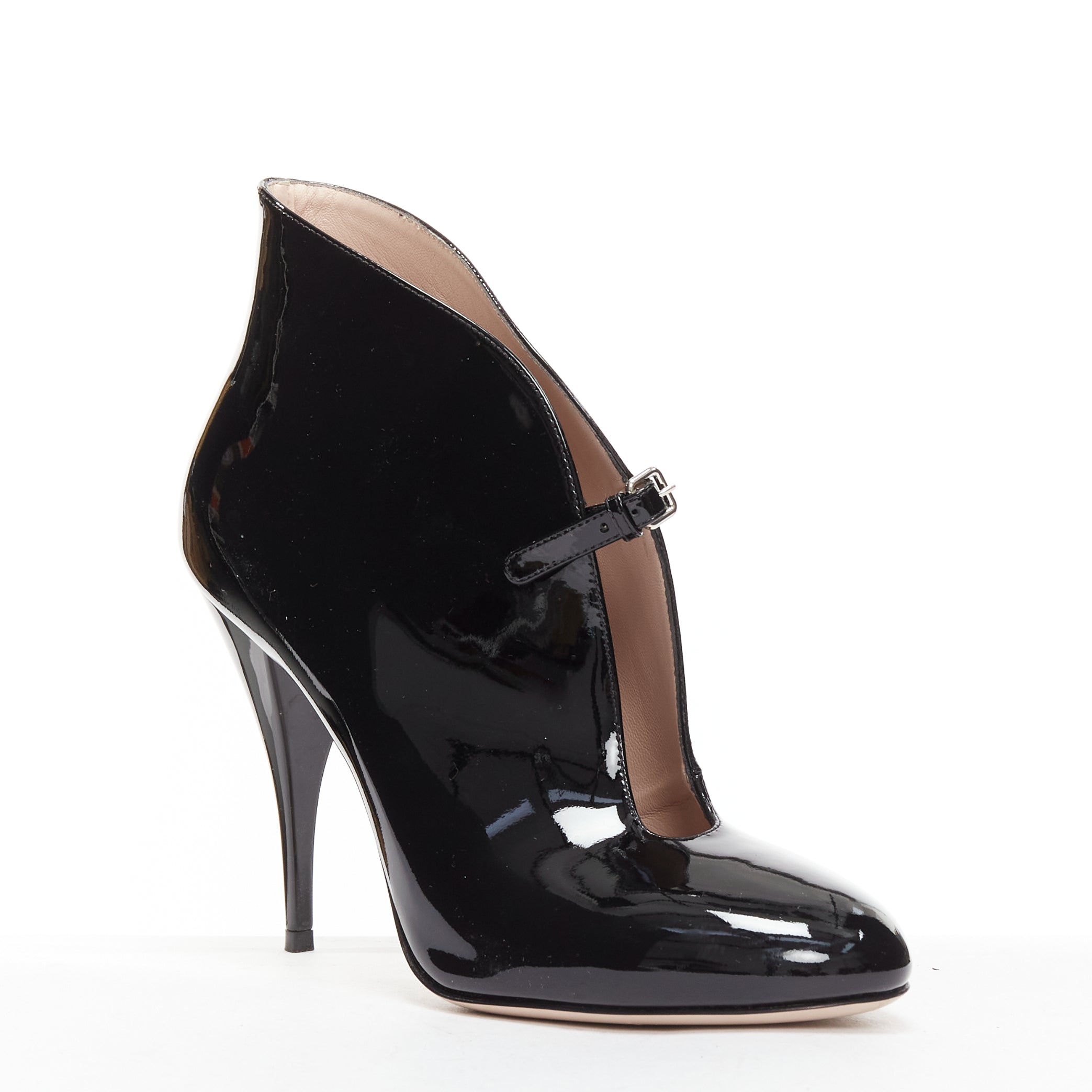 Miu Miu Patent Low Cut Booties