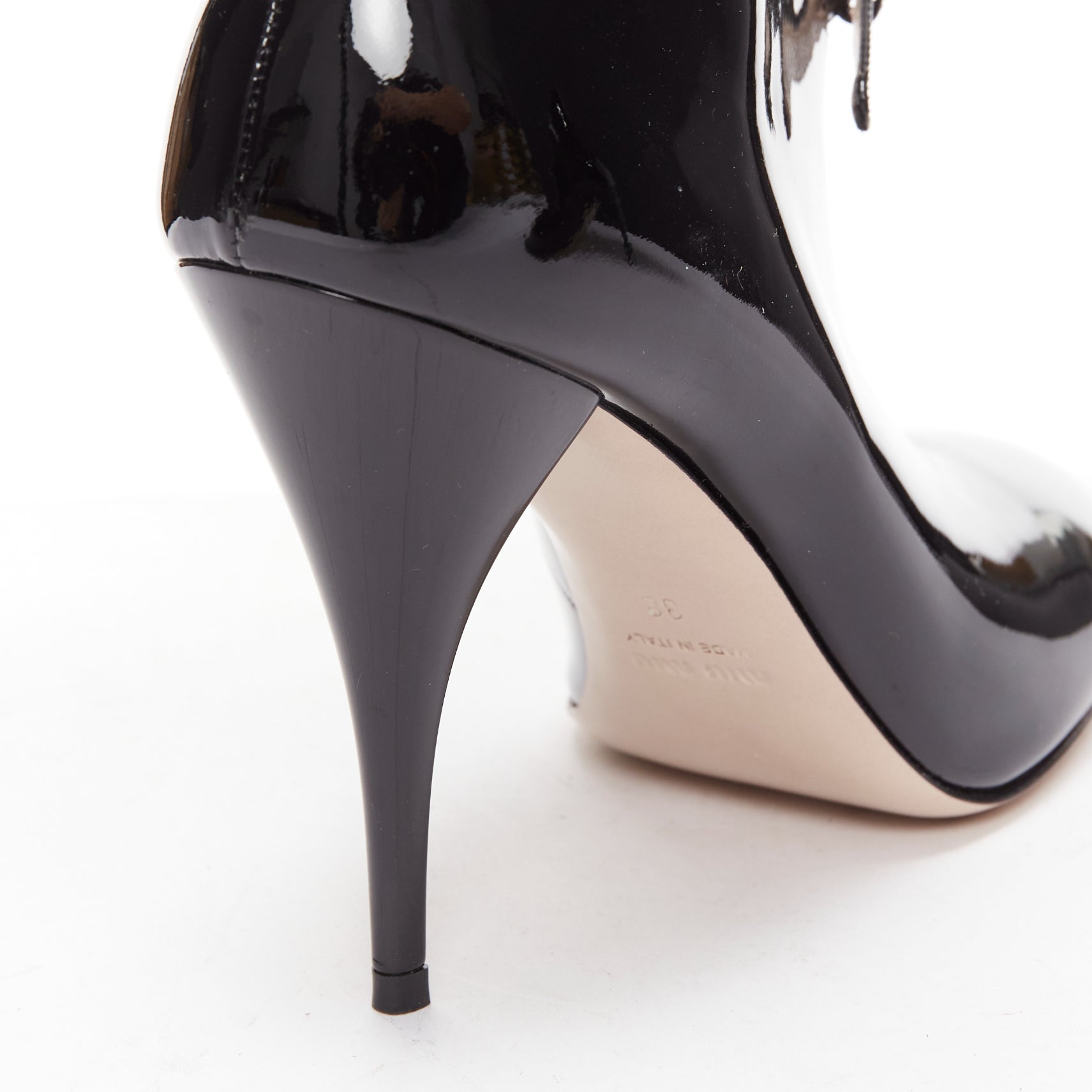 Miu Miu Patent Low Cut Booties - Image 10