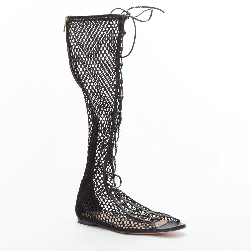 Gianvito Rossi Helena Black Leather Very good - Back View