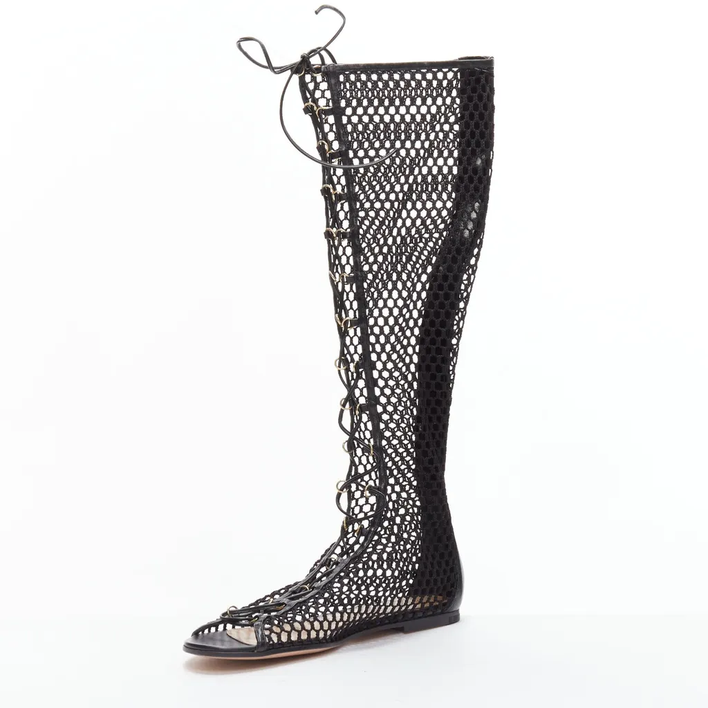 Gianvito Rossi Helena Black Leather Very good - Model View
