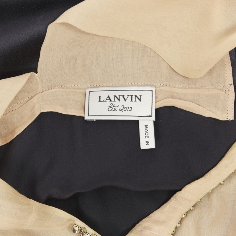 Lanvin Illusion necklace dress - Image 11