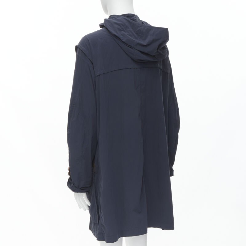 Kolor Blue Rope Toggle Anorak - Side view