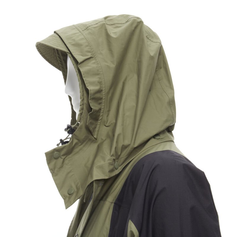 The North Face Green Gore Tex Raincoat - Back view
