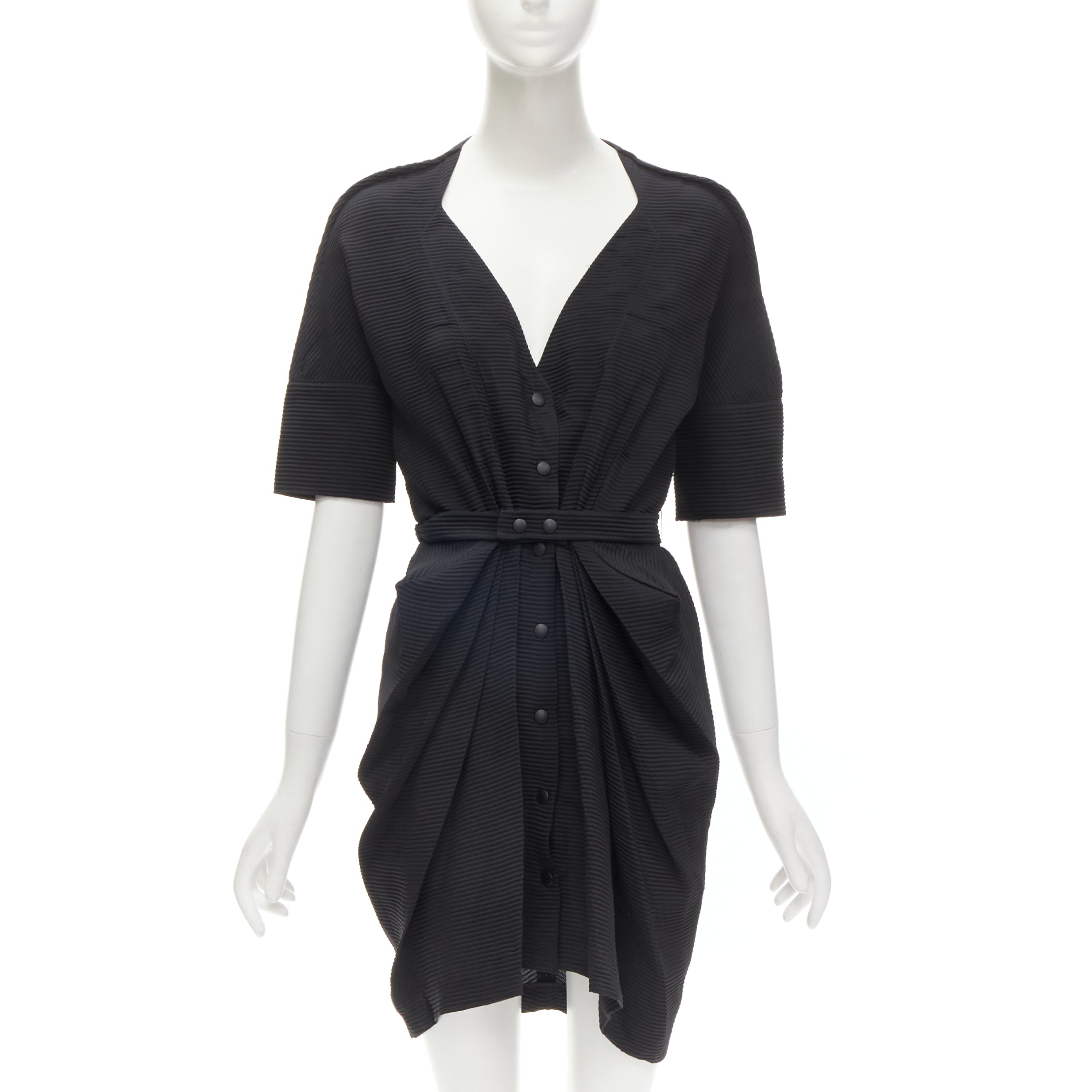 Balenciaga Plunge Gathered Dress