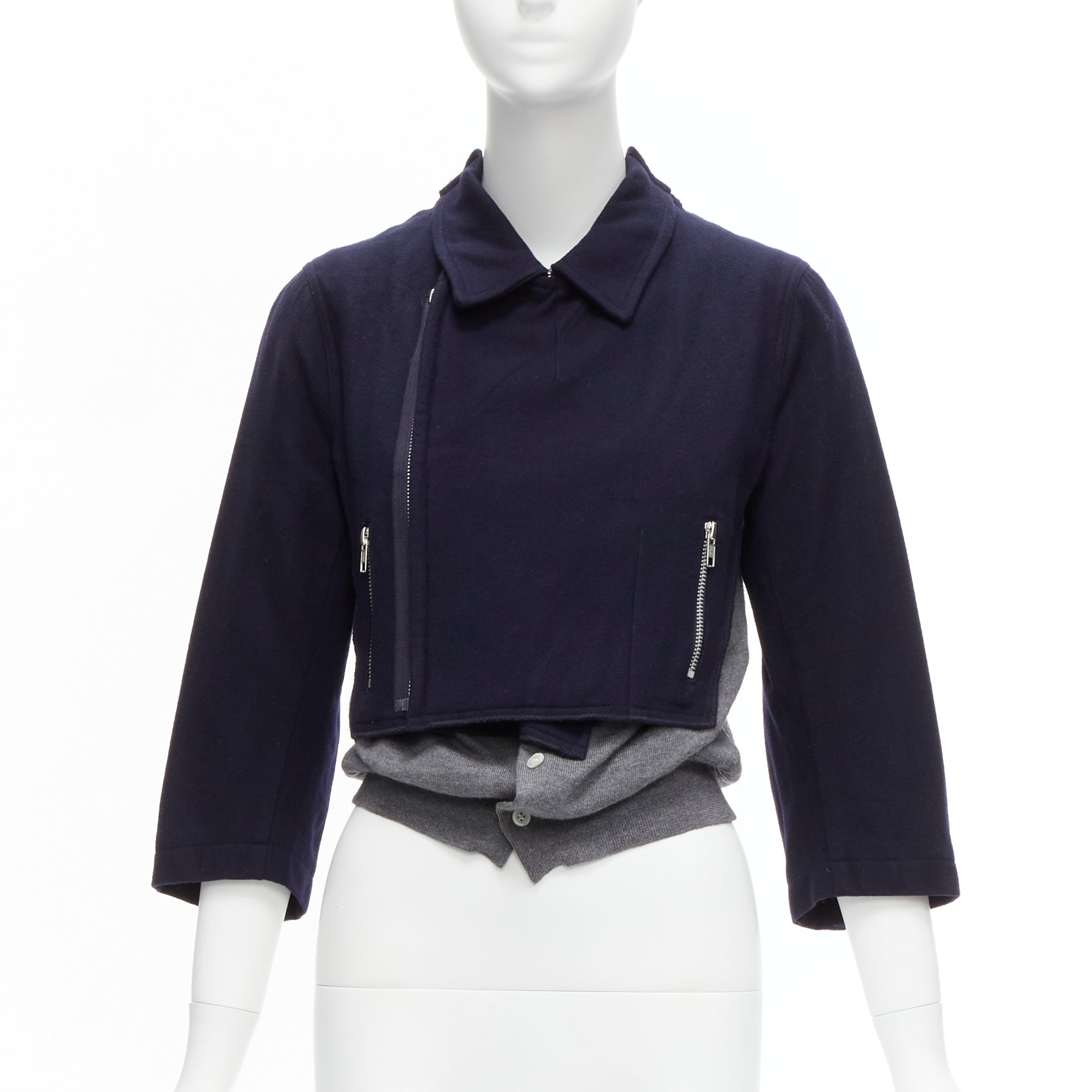 Comme Des Garcons Hybrid Biker Cardigan - Image 6