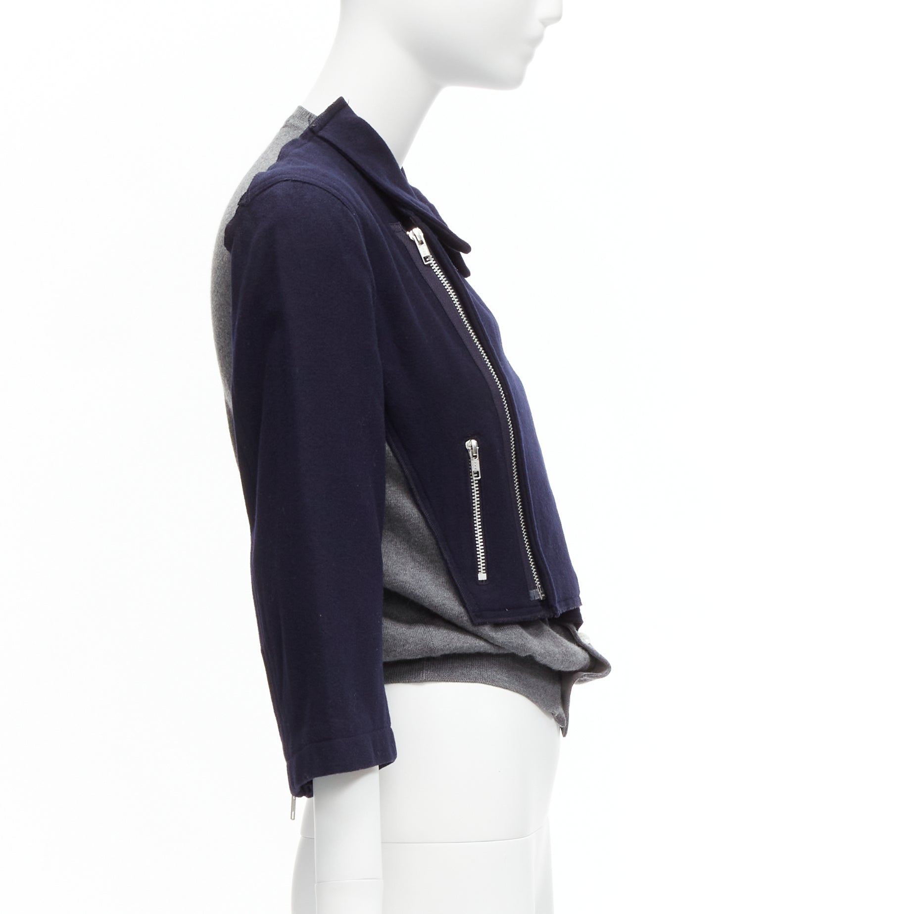 Comme Des Garcons Hybrid Biker Cardigan - 4