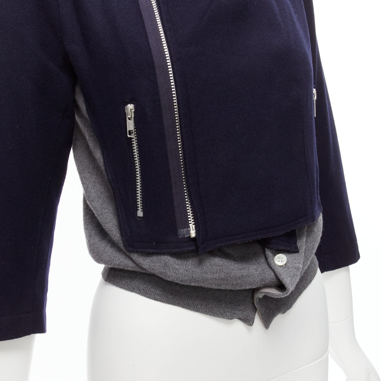 Comme Des Garcons Hybrid Biker Cardigan - Image 10