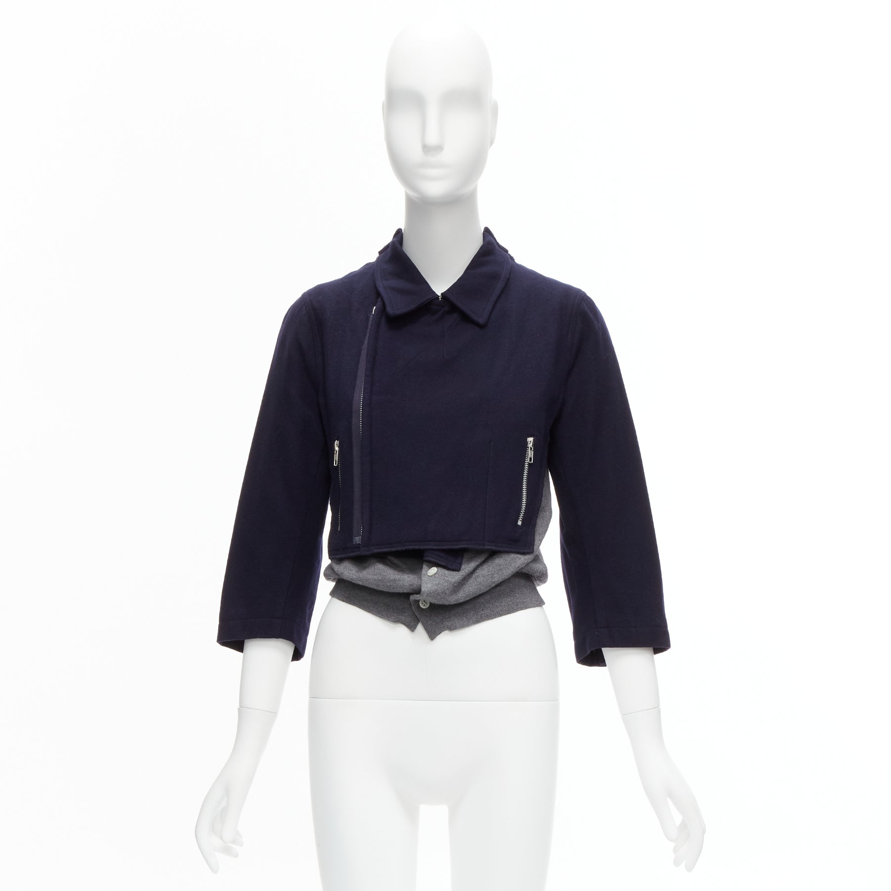 Comme Des Garcons Hybrid Biker Cardigan - Image 13