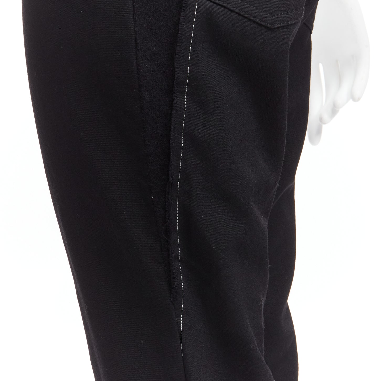 Yohji Yamamoto Panel Tapered Pants - Back view