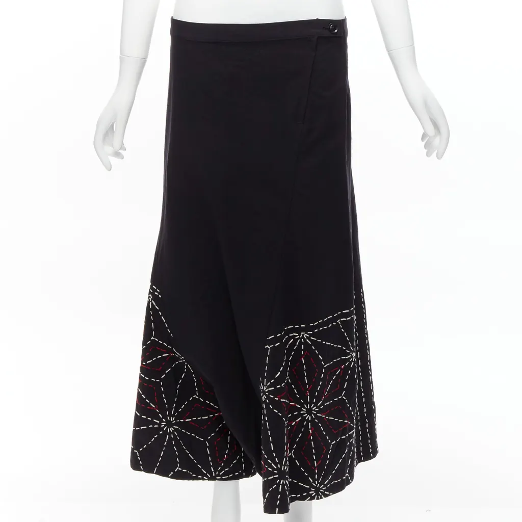 Yohji Yamamoto Stitched Harem Pants Black Very good - Inside View