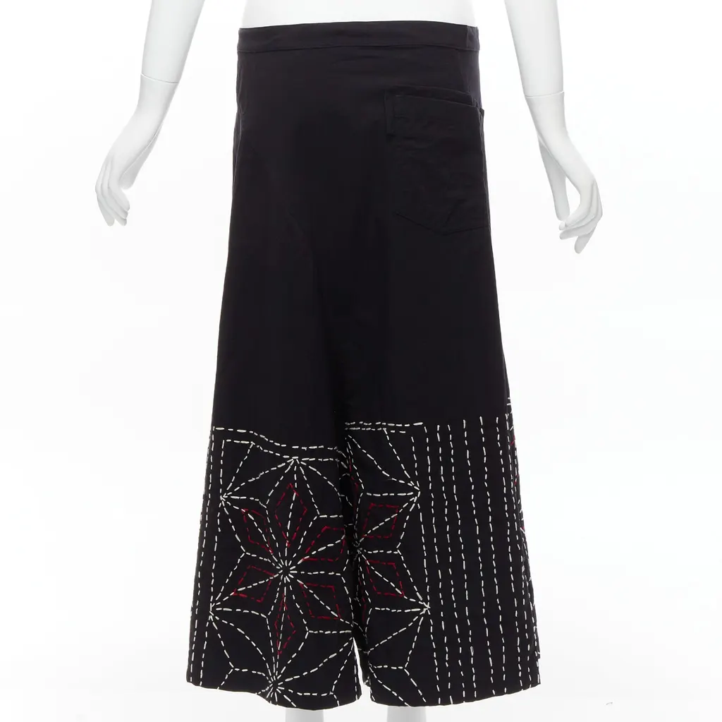 Yohji Yamamoto Stitched Harem Pants Black Very good - Box View