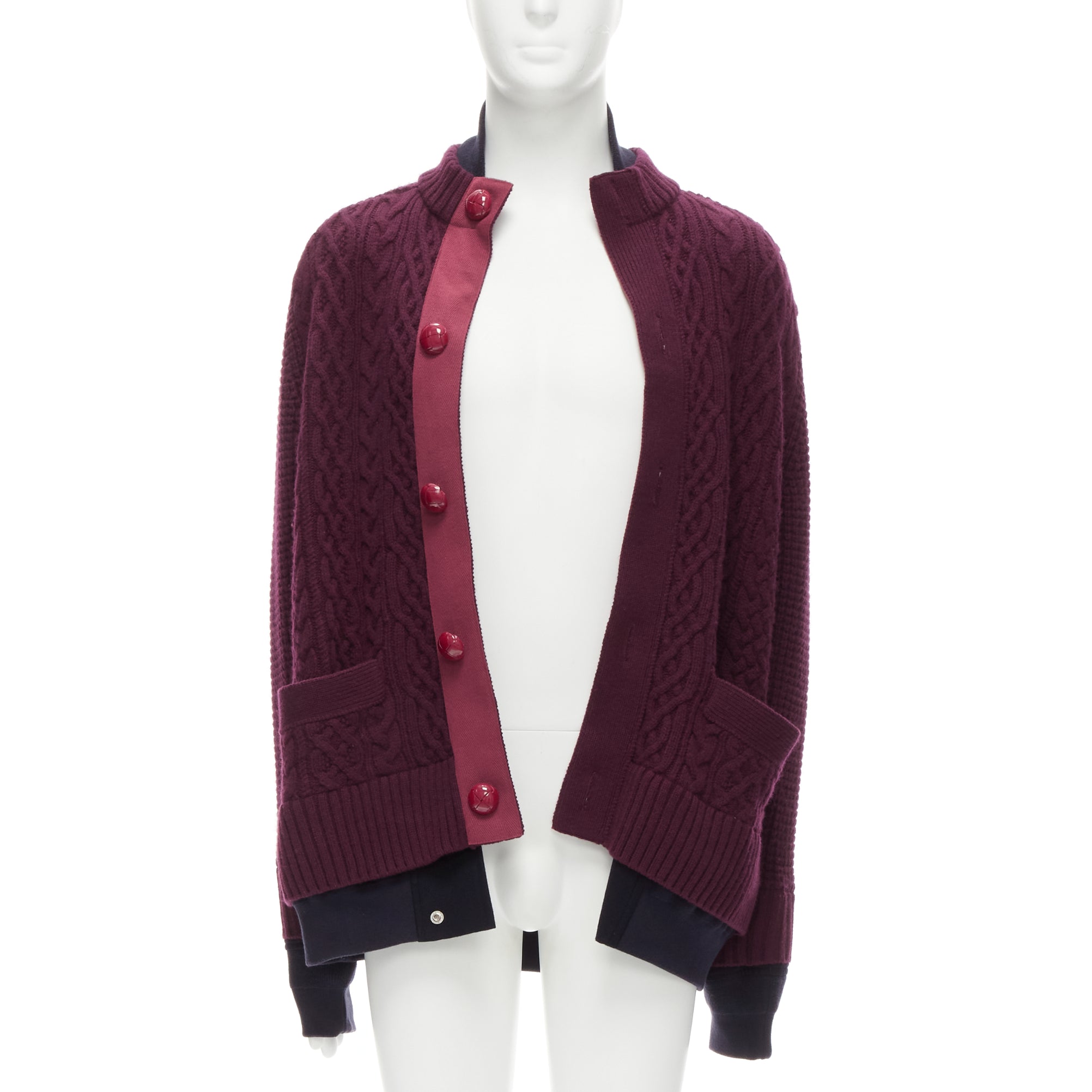 Sacai Layered Hem Cardigan - Image 6