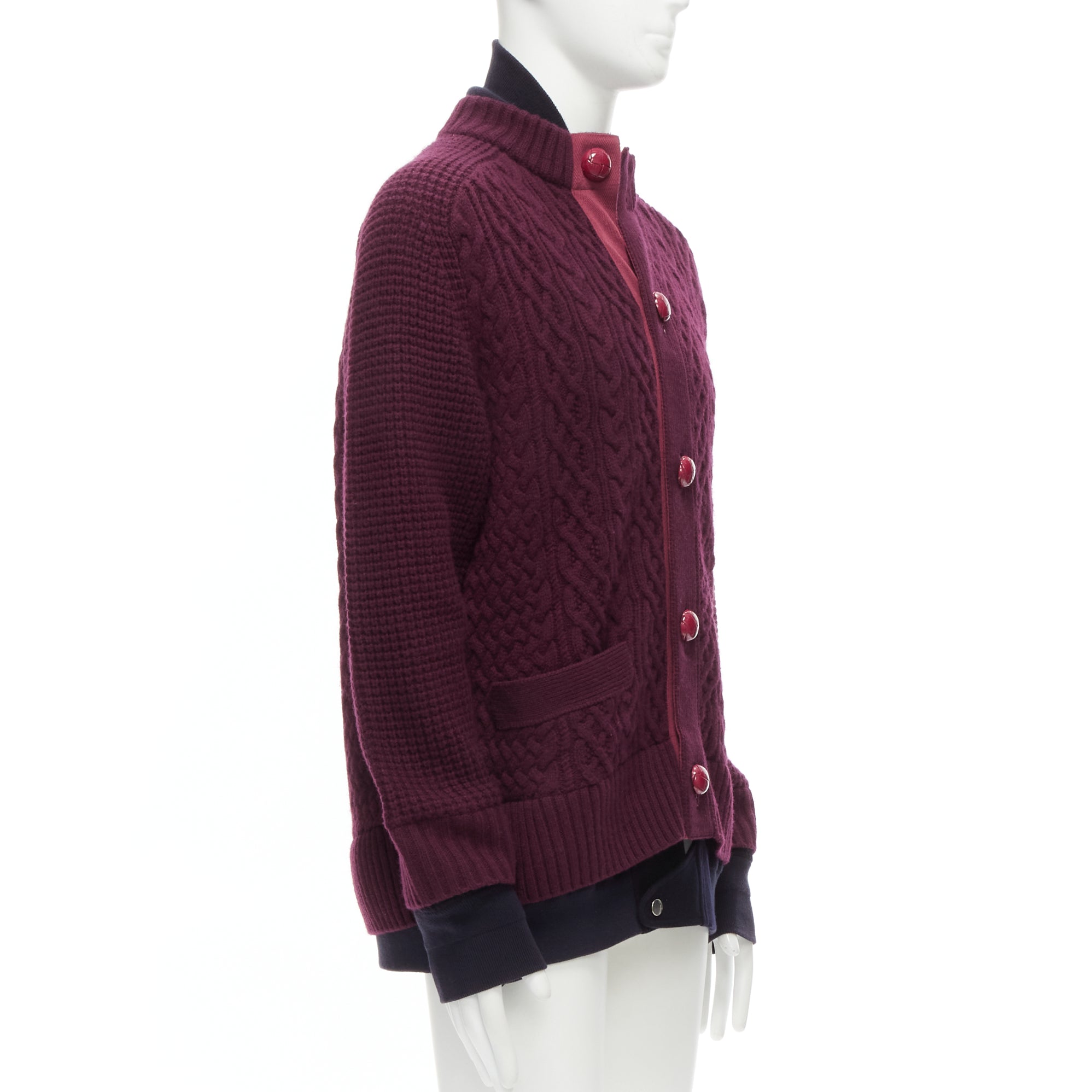 Sacai Layered Hem Cardigan - 4
