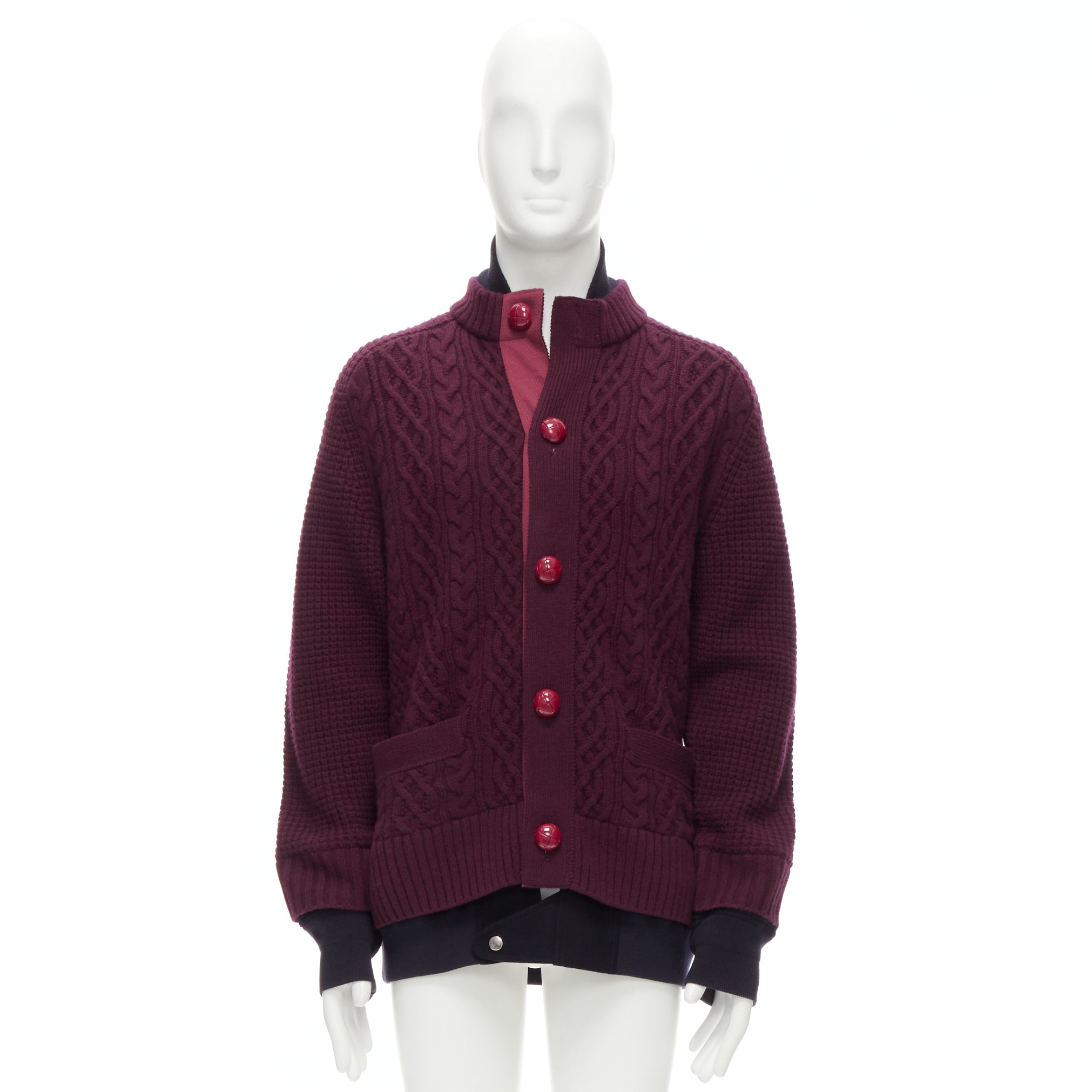 Sacai Layered Hem Cardigan - Image 12