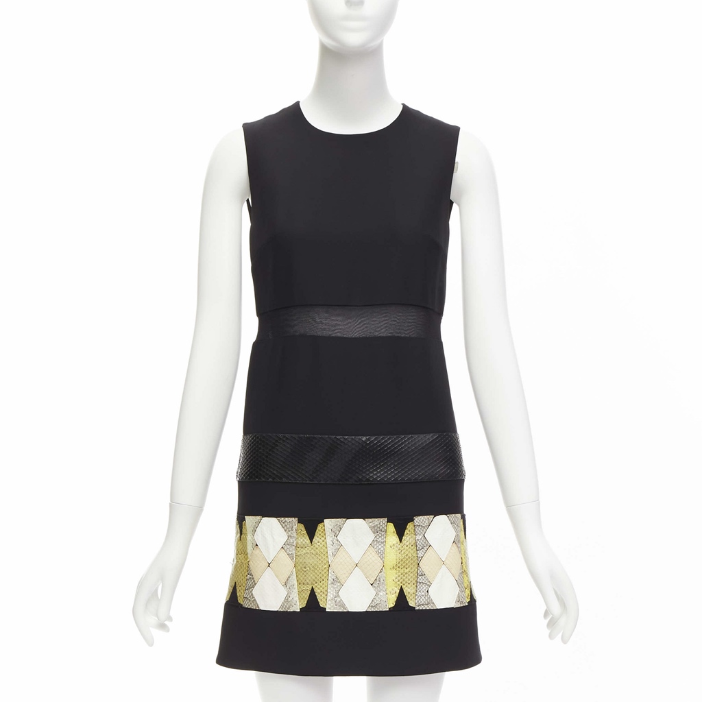 Versace Leather Patch Dress