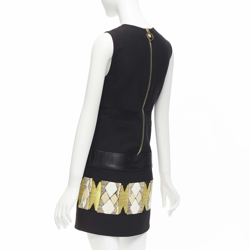 Versace Leather Patch Dress - Detail 1