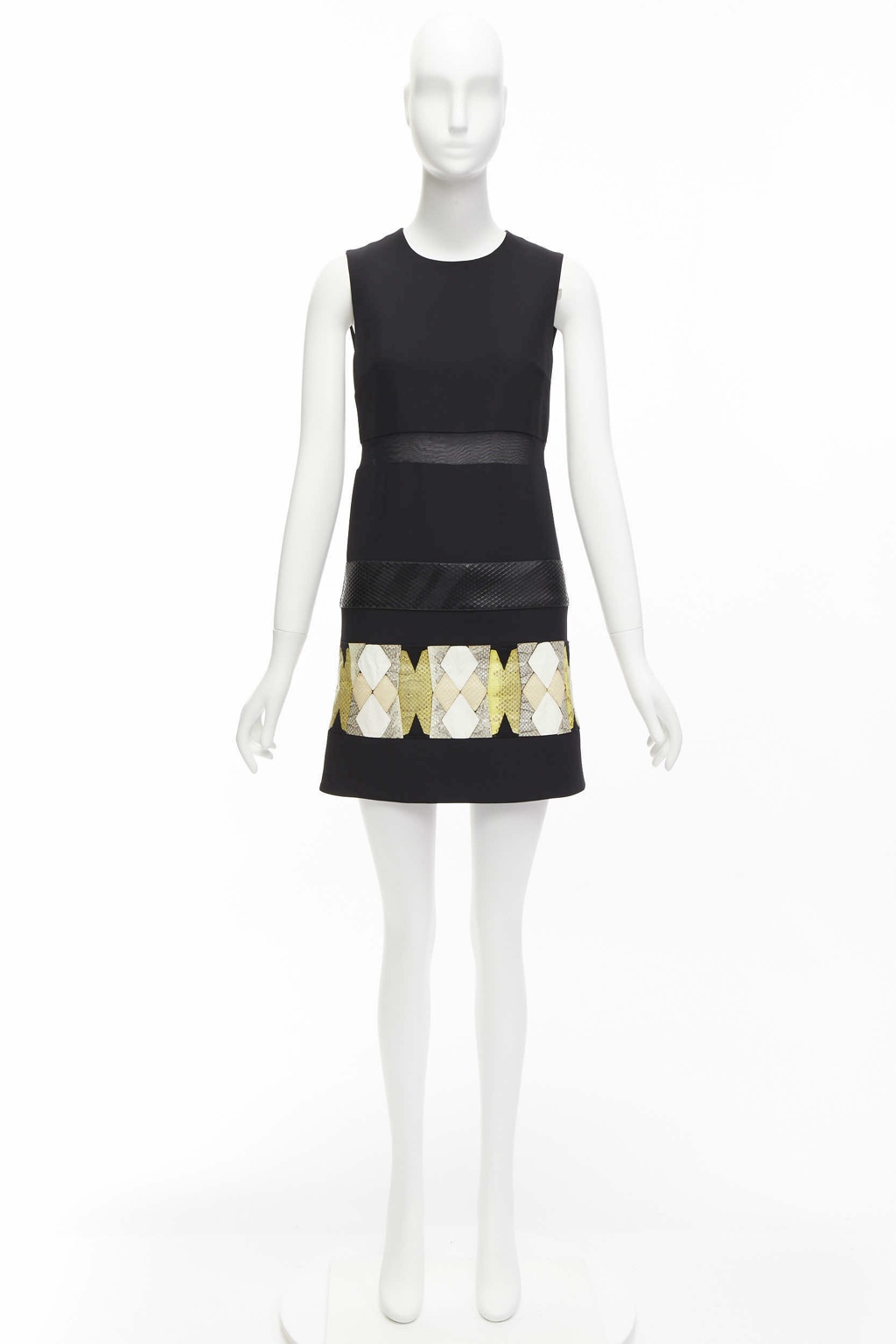 Versace Leather Patch Dress - Image 11