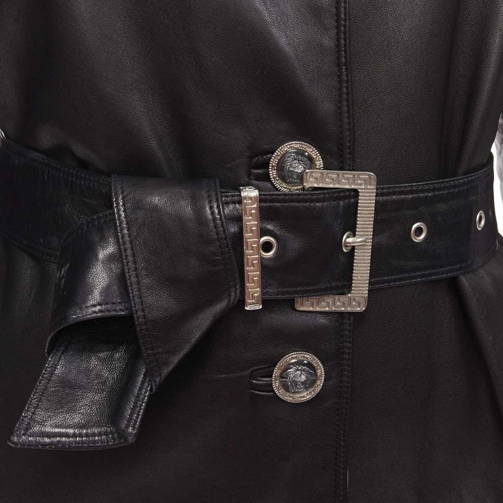 Gianni Versace Medusa Button Coat - Back view