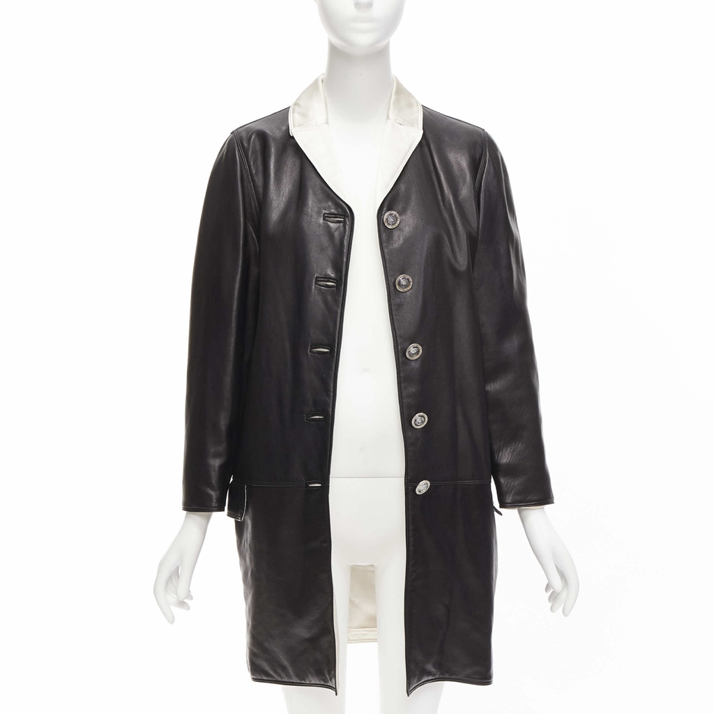 Gianni Versace Medusa Button Coat - Image 6