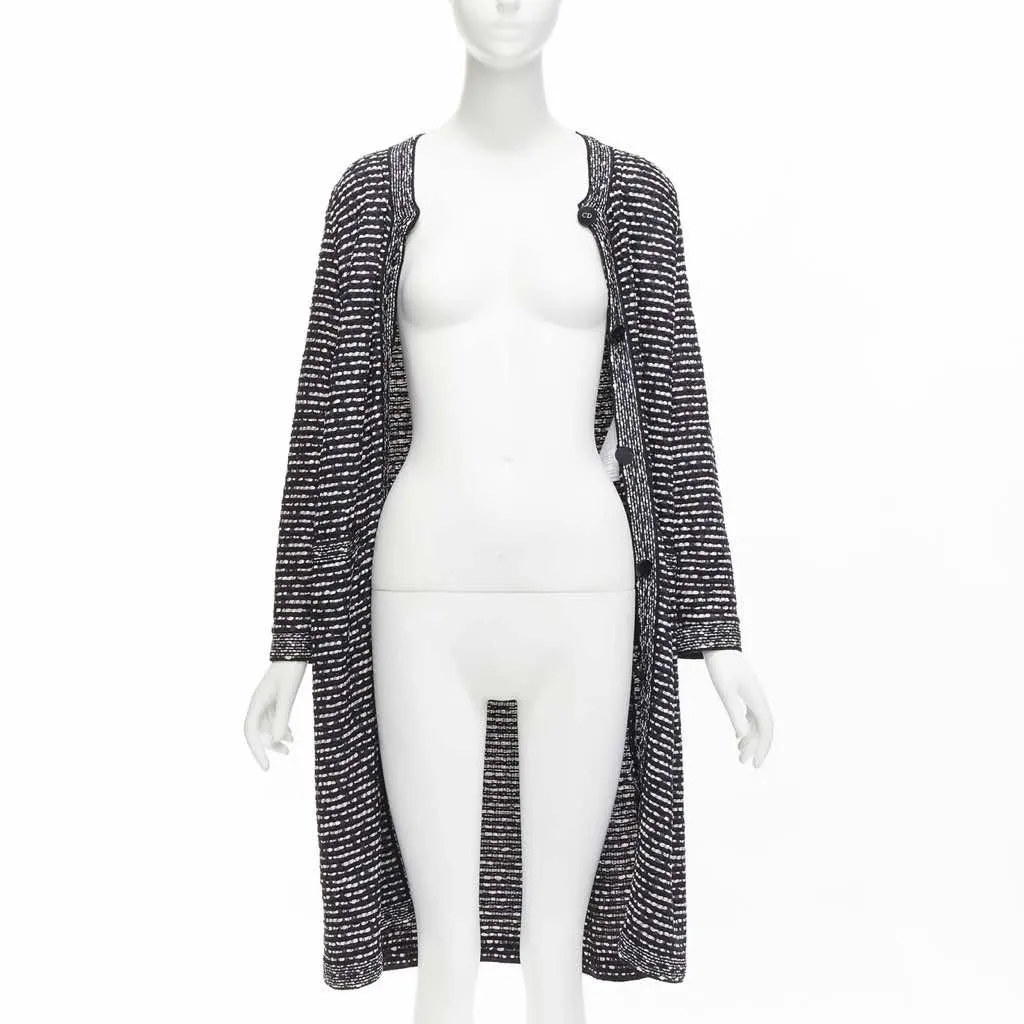 Dior Navy Light Weave Long Coat Navy Polyamide Very good - Inside View
